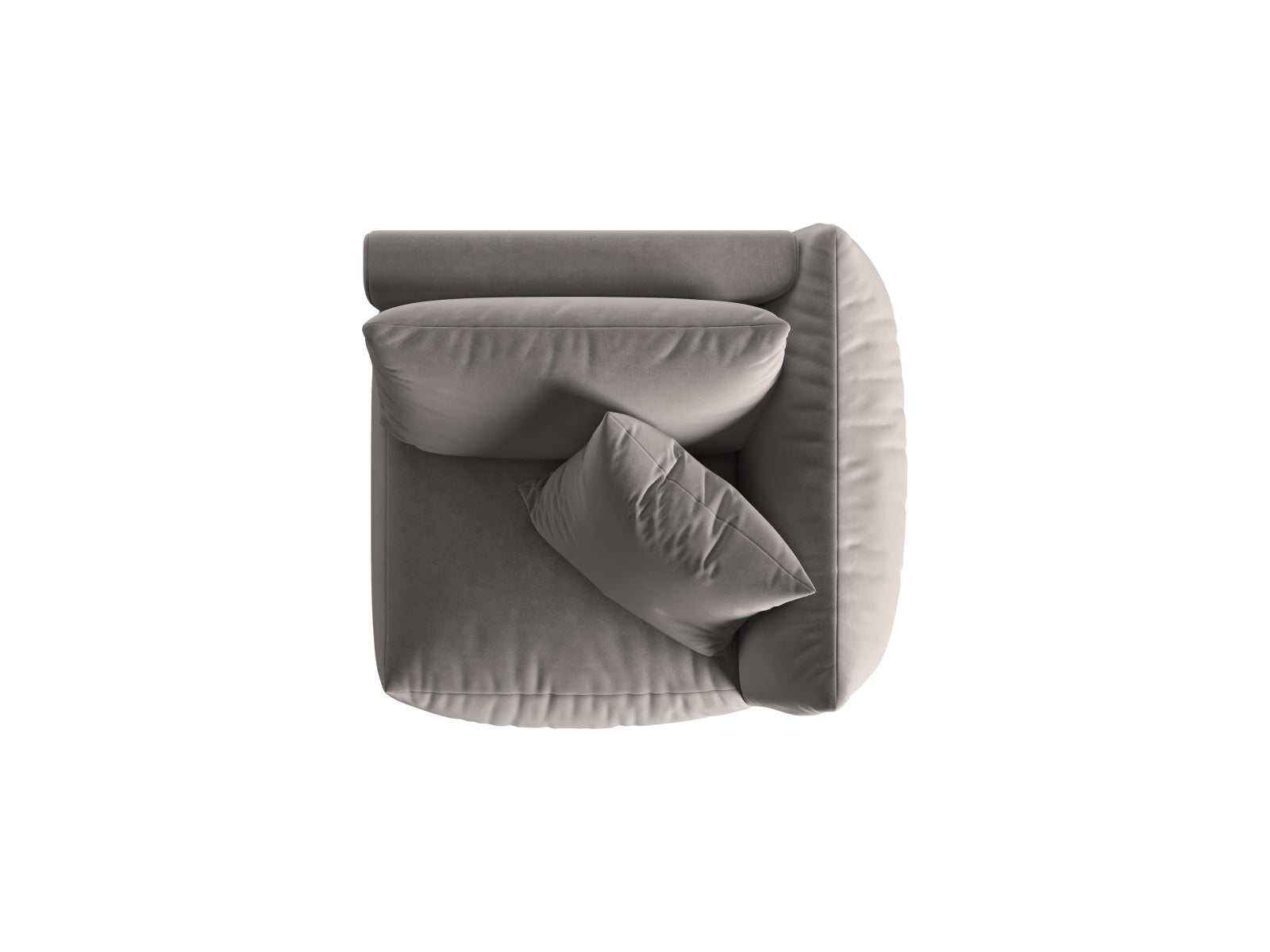 Entdecken Sie den Chris Velour Modul rechts 1 Sitzer von Micadoni – elegantes Design trifft auf höchsten Sitzkomfort für Ihr modernes Zuhause!