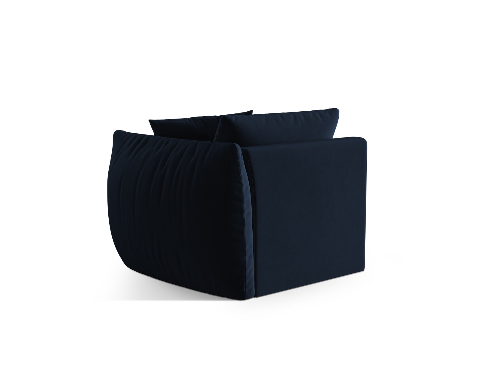 Rechtsseitiges Chris Velour Modul 1 Sitzer in Royal Blue-Casino, perfekt für moderne Wohnkonzepte und vielseitige Raumgestaltung.