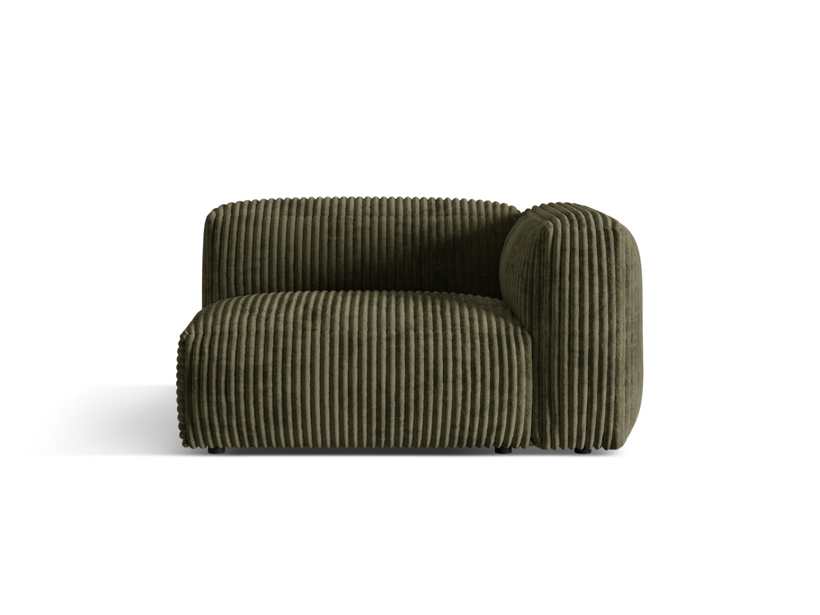Martina Modul rechts 1 Sitzer in Moss Green-Tilia präsentiert im Onlineshop von KAQTU Design AG. Modulares Sofa ist von Micadoni