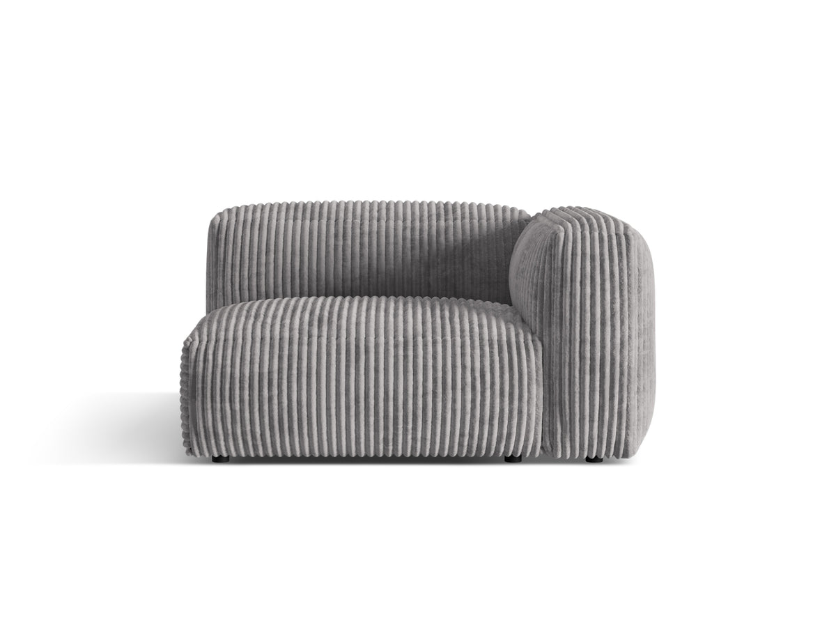 Martina Modul rechts 1 Sitzer in Light Grey-Tilia präsentiert im Onlineshop von KAQTU Design AG. Modulares Sofa ist von Micadoni