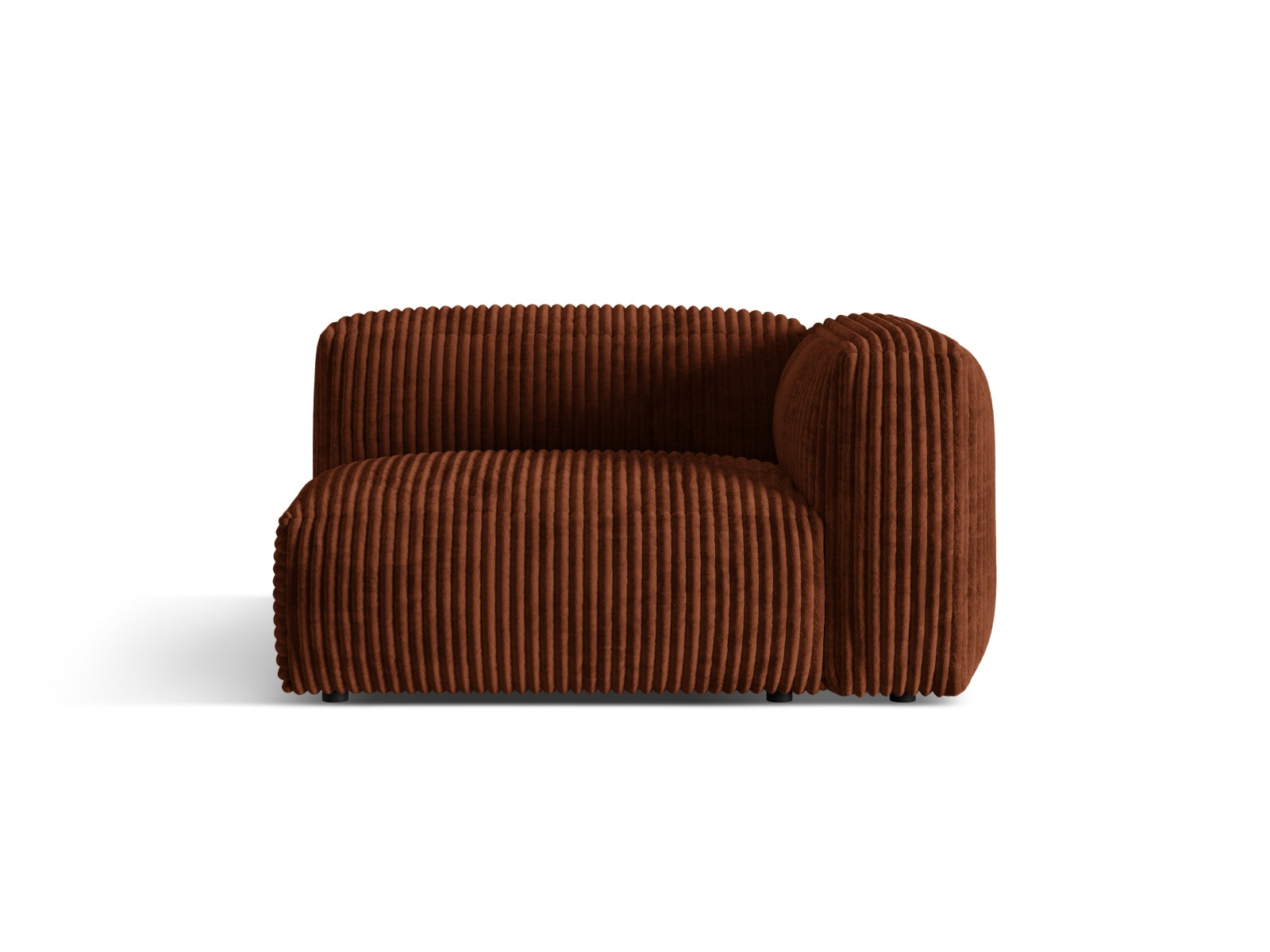 Martina Modul rechts 1 Sitzer in Brick-Tilia präsentiert im Onlineshop von KAQTU Design AG. Modulares Sofa ist von Micadoni