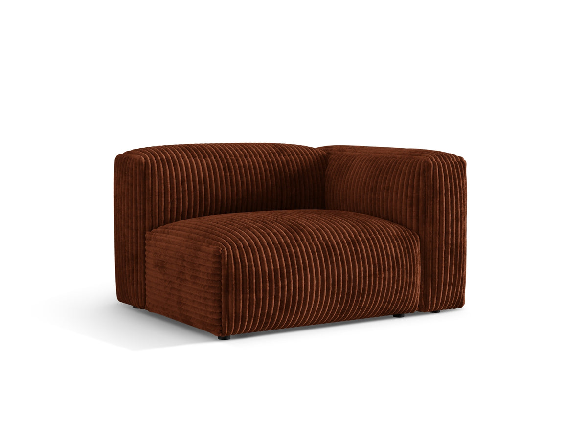 Martina Modul rechts 1 Sitzer in Brick-Tilia präsentiert im Onlineshop von KAQTU Design AG. Modulares Sofa ist von Micadoni