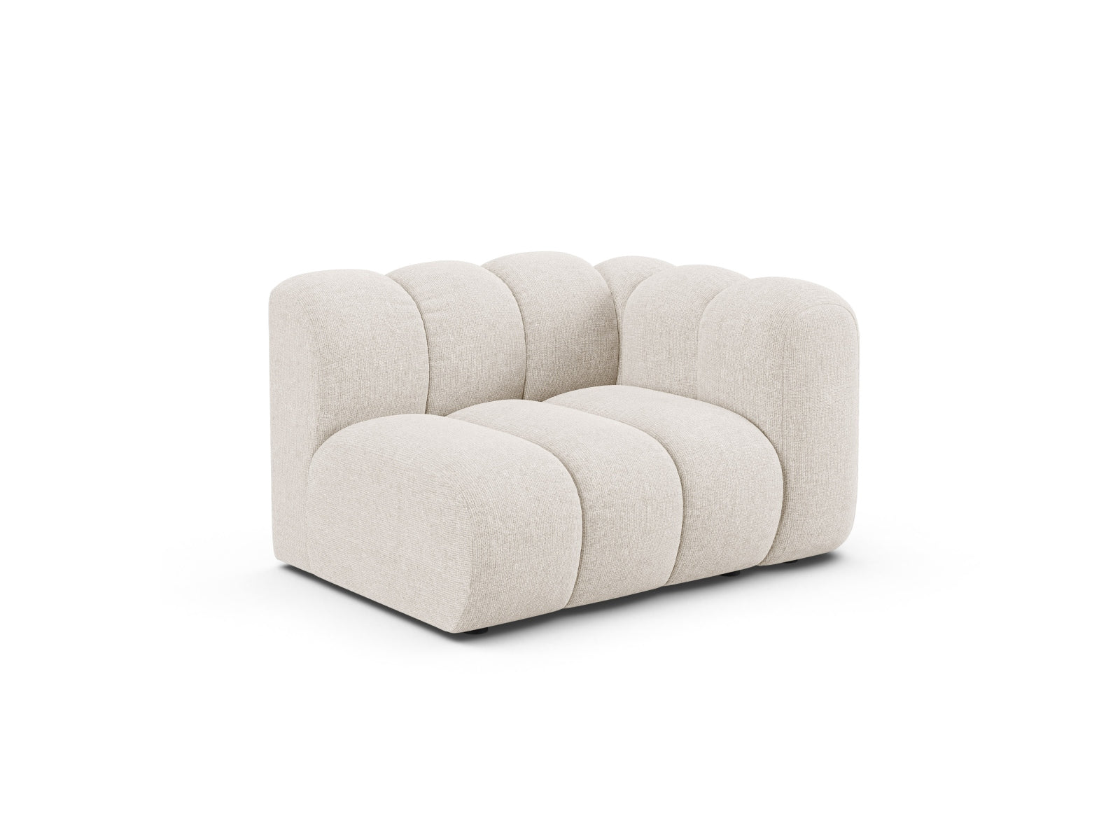 Lupine Modul rechts 1 Sitzer in Light Beige präsentiert im Onlineshop von KAQTU Design AG. Modulares Sofa ist von Micadoni