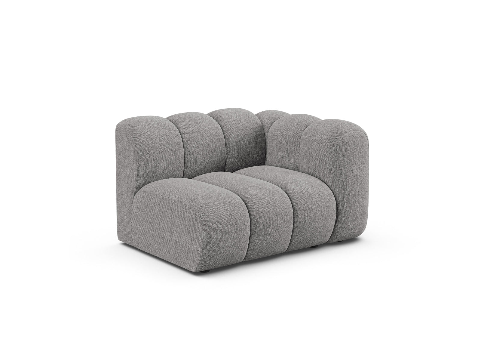 Lupine Modul rechts 1 Sitzer in Light Grey präsentiert im Onlineshop von KAQTU Design AG. Modulares Sofa ist von Micadoni