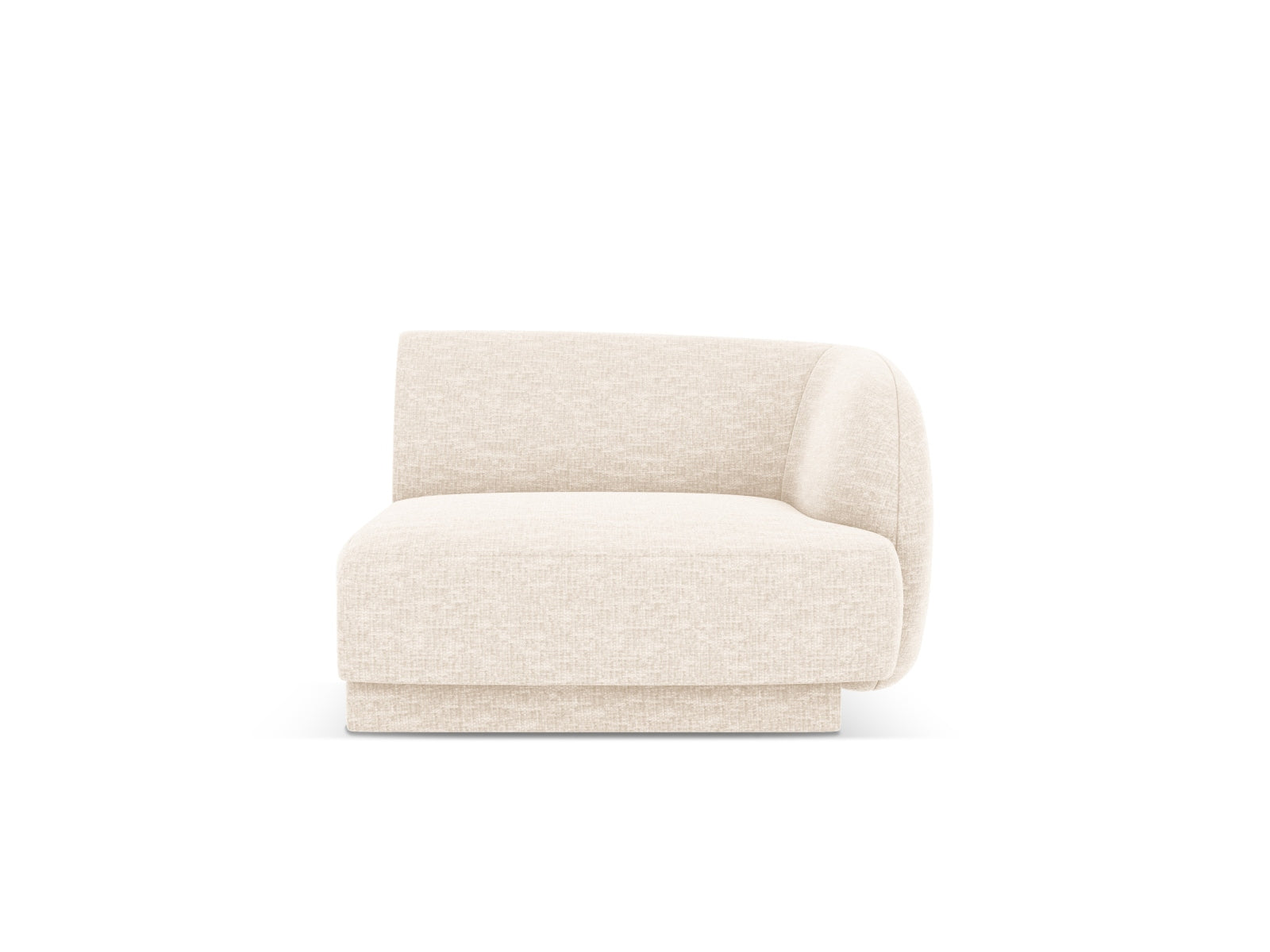 Miley Modul rechts 1 Sitzer in Ivory präsentiert im Onlineshop von KAQTU Design AG. Modulares Sofa ist von Micadoni