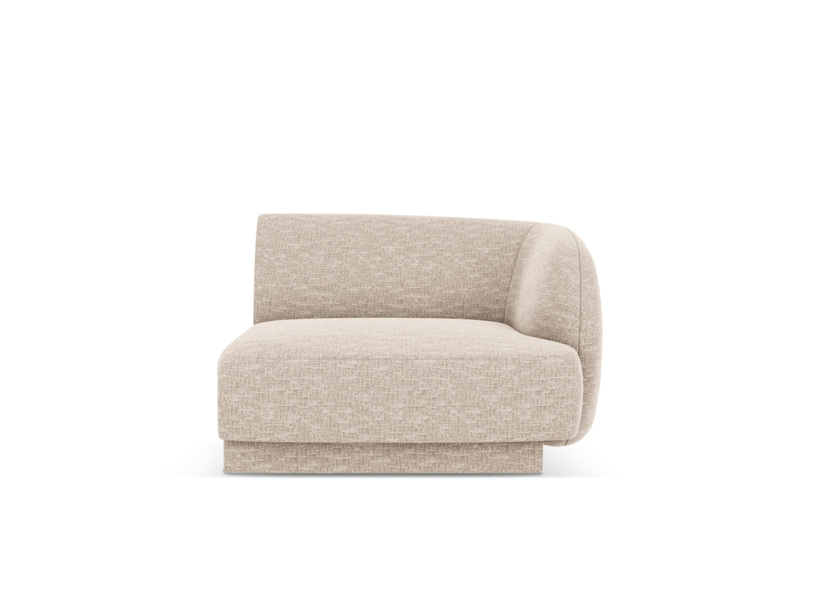 Miley Modul rechts 1 Sitzer in Beige präsentiert im Onlineshop von KAQTU Design AG. Modulares Sofa ist von Micadoni