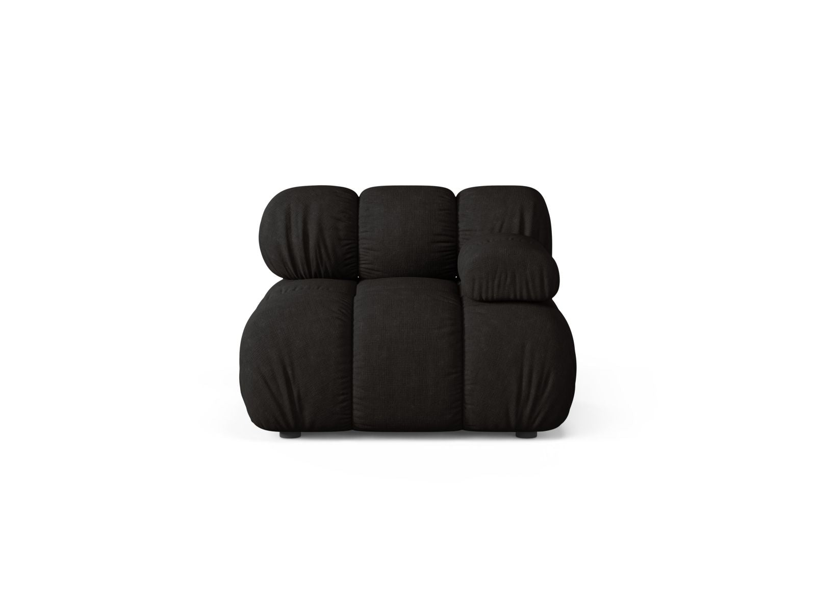 1-Sitzer Modul rechts Bellis in Black-Liberty präsentiert im Onlineshop von KAQTU Design AG. Modulares Sofa ist von Micadoni