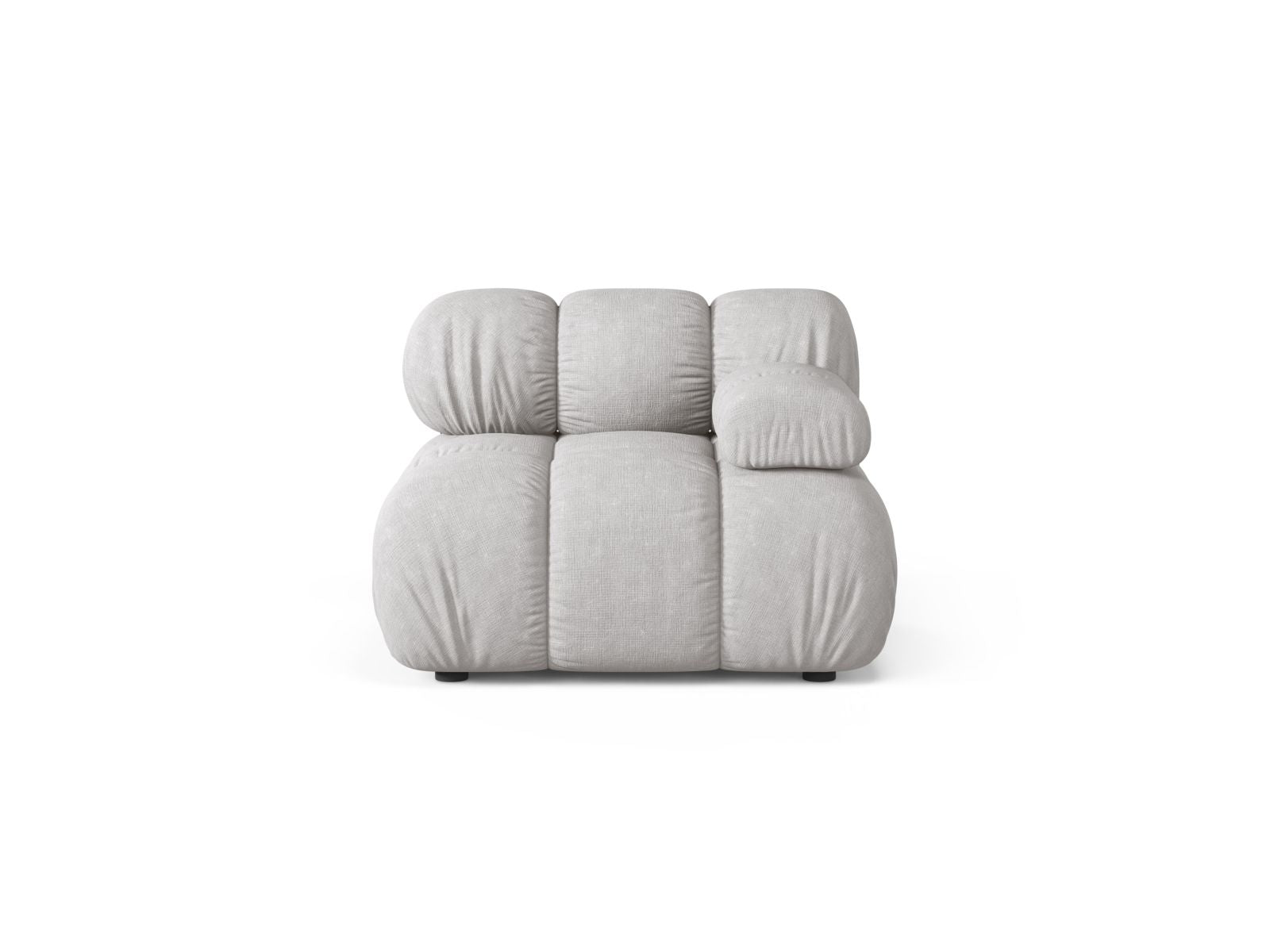 1-Sitzer Modul rechts Bellis in Light Grey-Liberty präsentiert im Onlineshop von KAQTU Design AG. Modulares Sofa ist von Micadoni