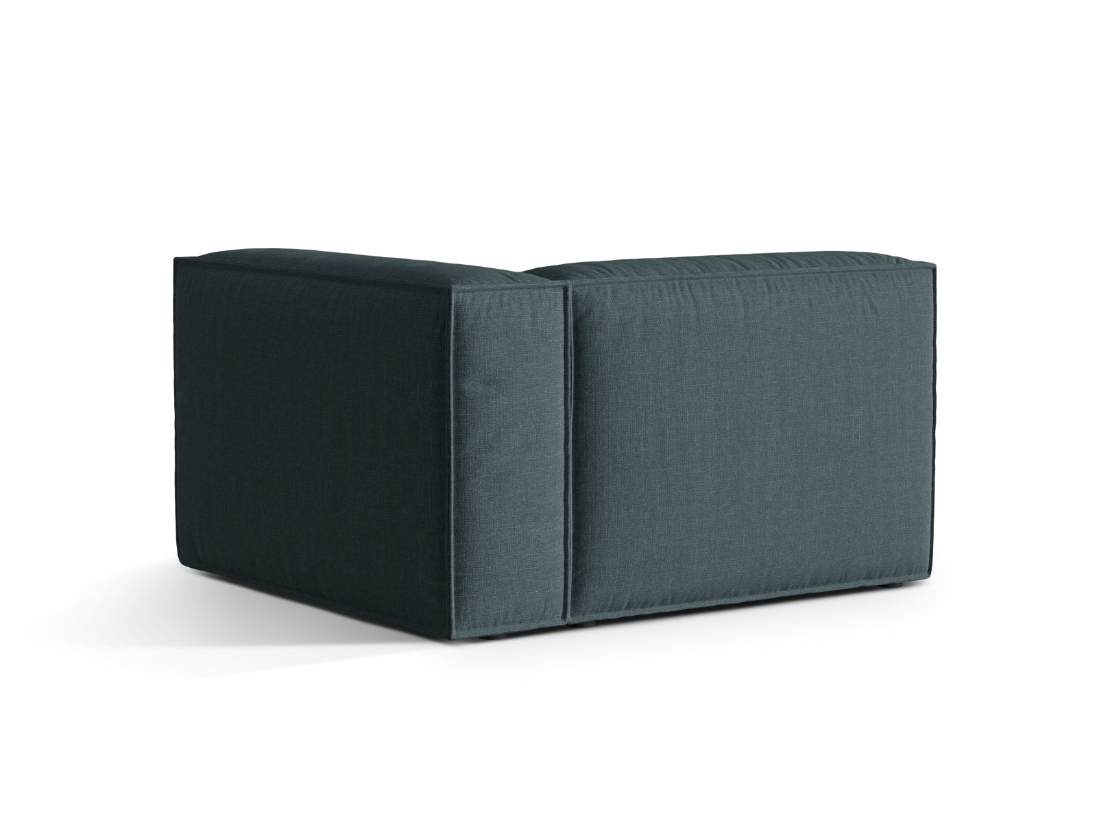 Elegantes 1-Sitzer Sofa rechts Nuria in modernem Petrol, ideal für individuelle Wohnkonzepte und flexible Raumgestaltung.
