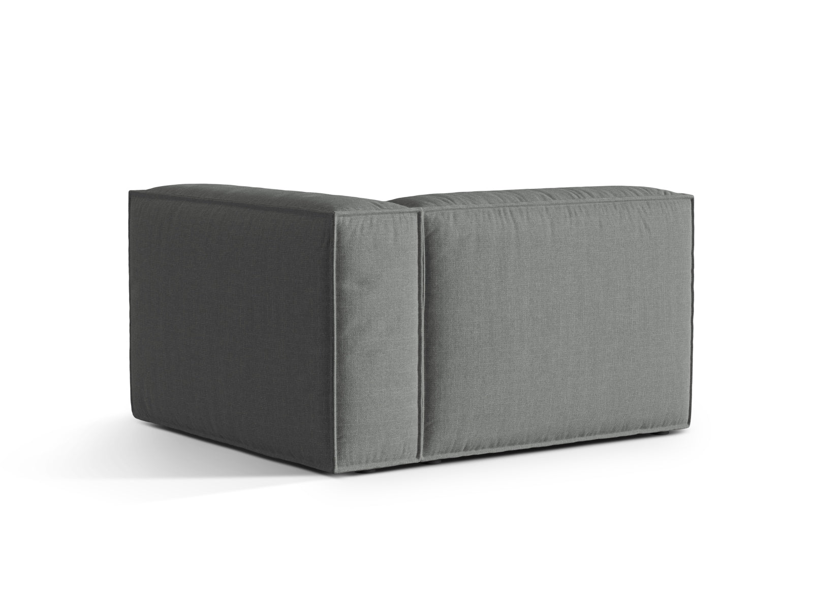 Elegantes 1-Sitzer Sofa rechts Nuria in modernem Grau, ideal für individuelle Wohnkonzepte und flexible Raumgestaltung.