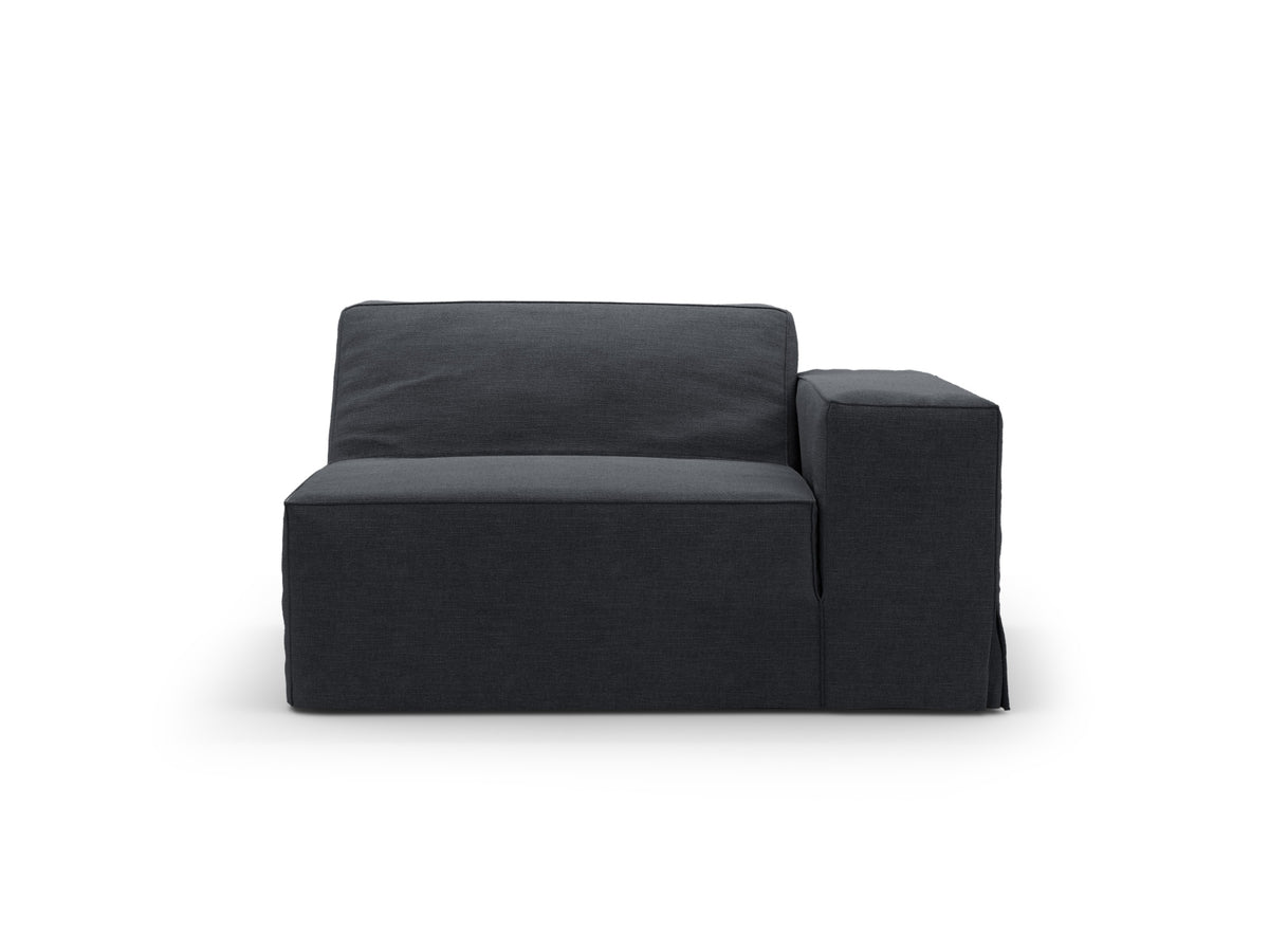 Jodie Modul rechts 1 Sitzer mit abnehmbaren Bezug in Grey und Blue-LINS präsentiert im Onlineshop von KAQTU Design AG. Modulares Sofa ist von Micadoni