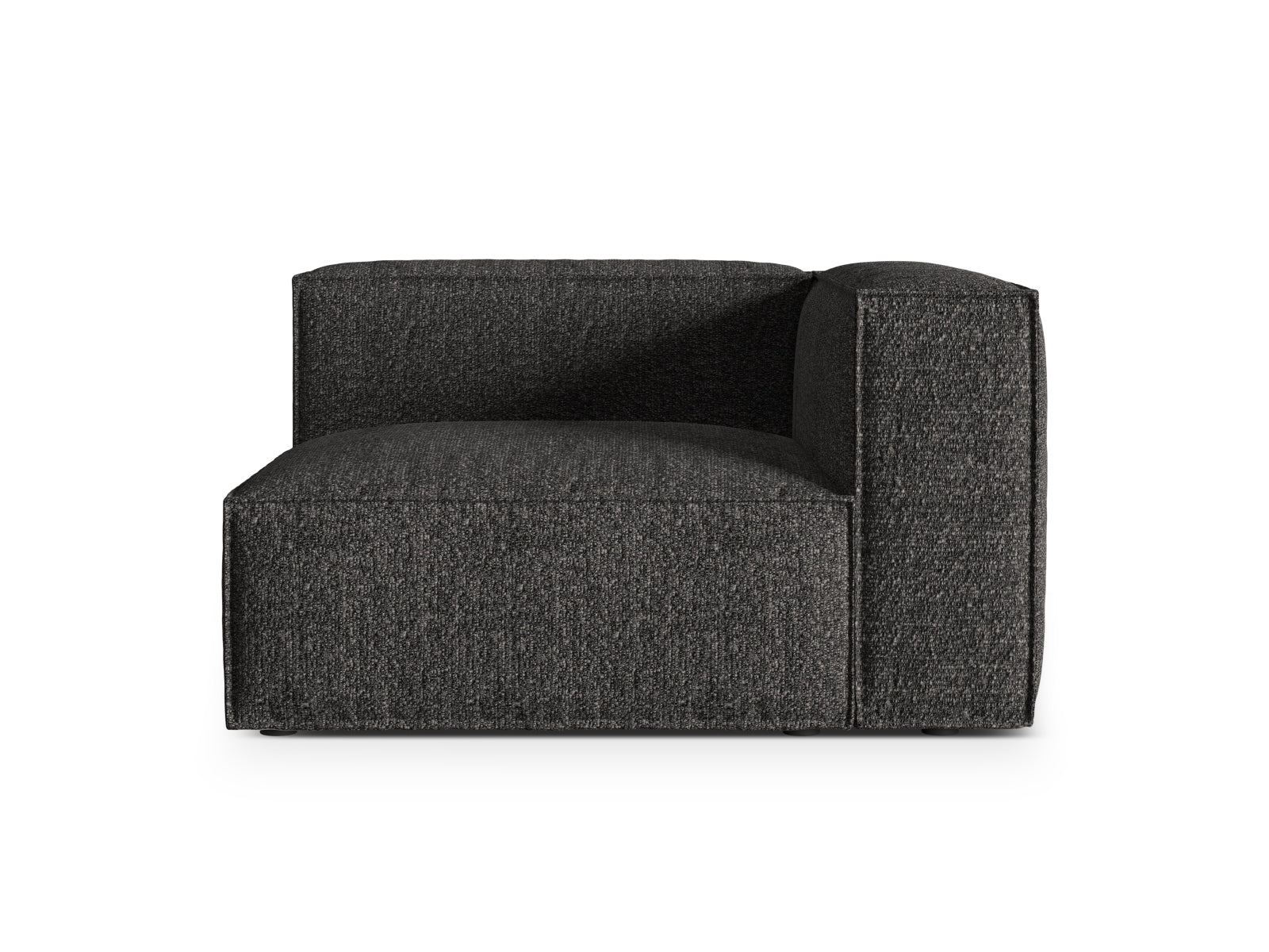 Nuria Boucle rechts Modular Sofa 1 Sitzer in Anthracite präsentiert im Onlineshop von KAQTU Design AG. Modulares Sofa ist von Micadoni