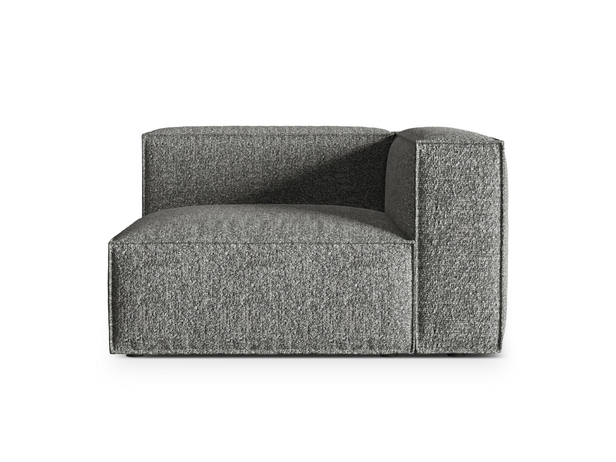 Nuria Boucle rechts Modular Sofa 1 Sitzer in Graphite-Monet präsentiert im Onlineshop von KAQTU Design AG. Modulares Sofa ist von Micadoni
