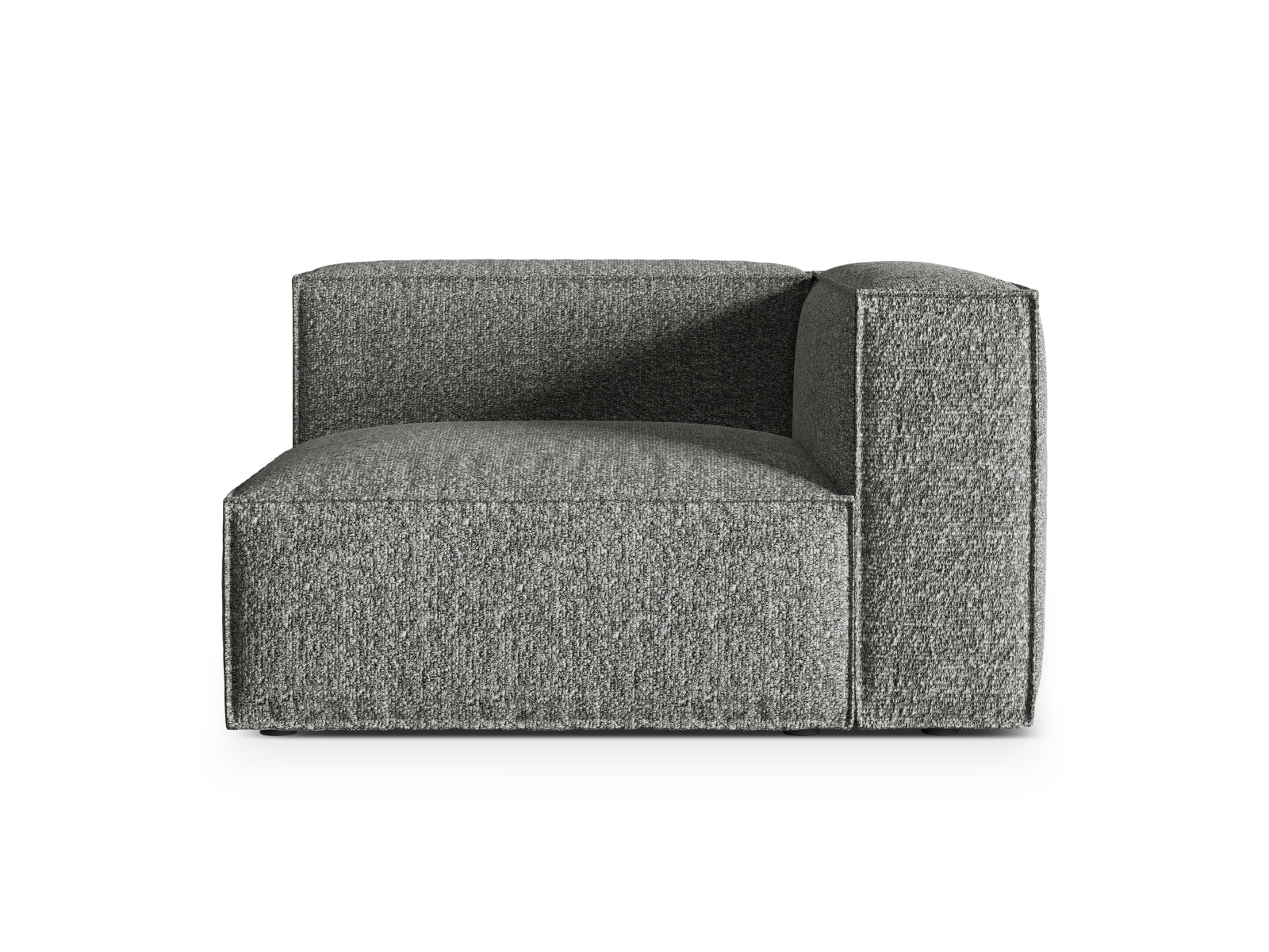 Nuria Boucle rechts Modular Sofa 1 Sitzer in Graphite-Monet präsentiert im Onlineshop von KAQTU Design AG. Modulares Sofa ist von Micadoni