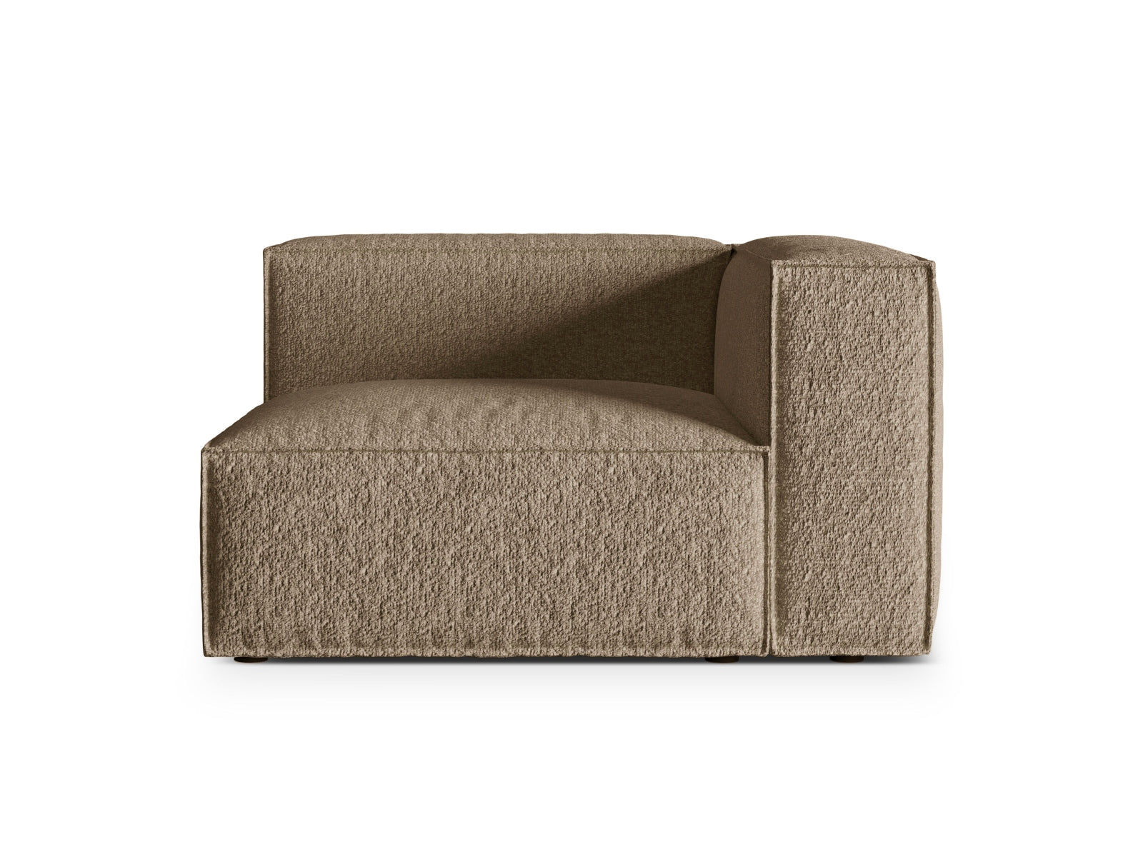 Nuria Boucle rechts Modular Sofa 1 Sitzer in Cappuccino präsentiert im Onlineshop von KAQTU Design AG. Modulares Sofa ist von Micadoni