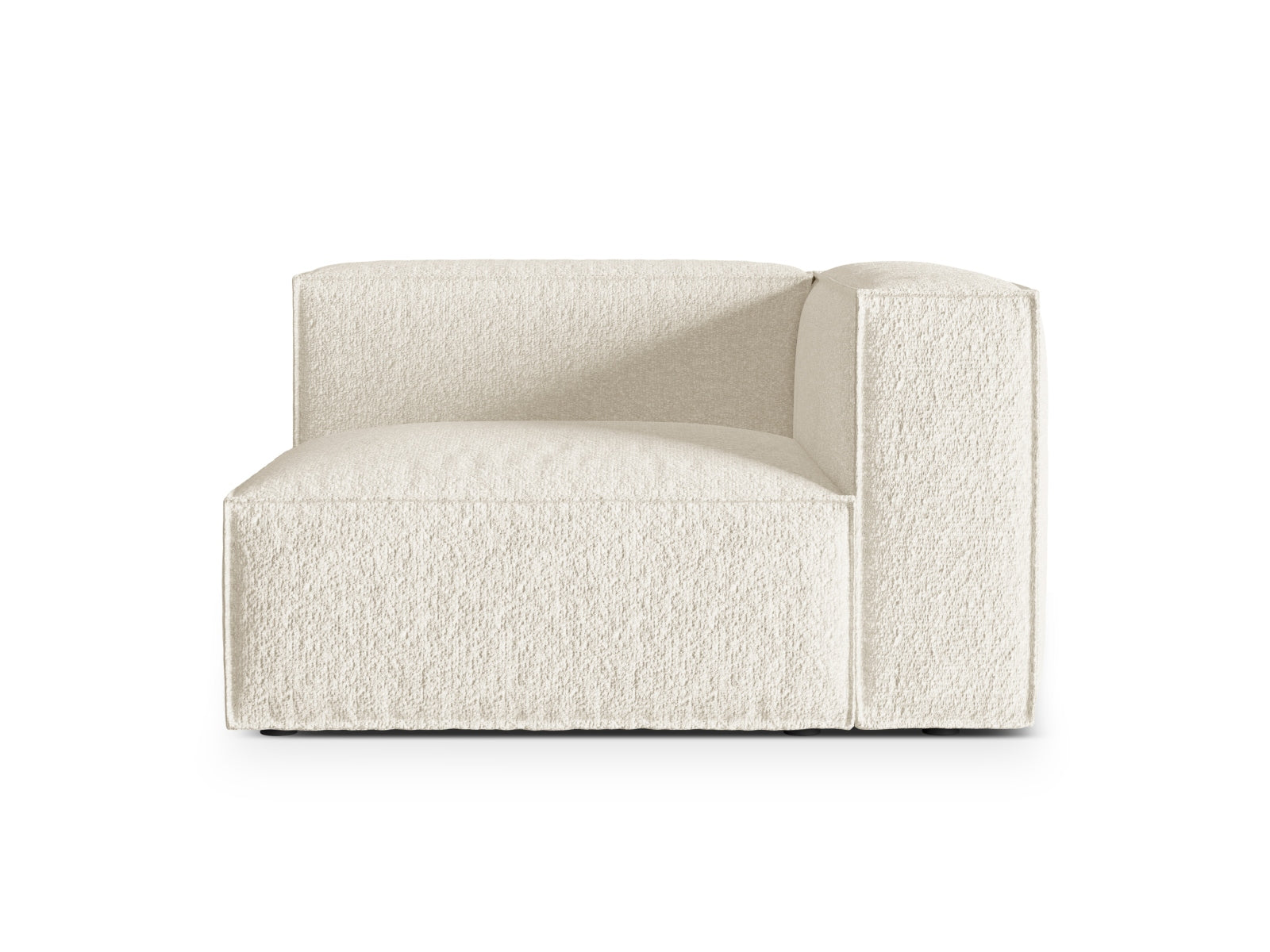 Nuria Boucle rechts Modular Sofa 1 Sitzer in Ivory präsentiert im Onlineshop von KAQTU Design AG. ist von Micadoni