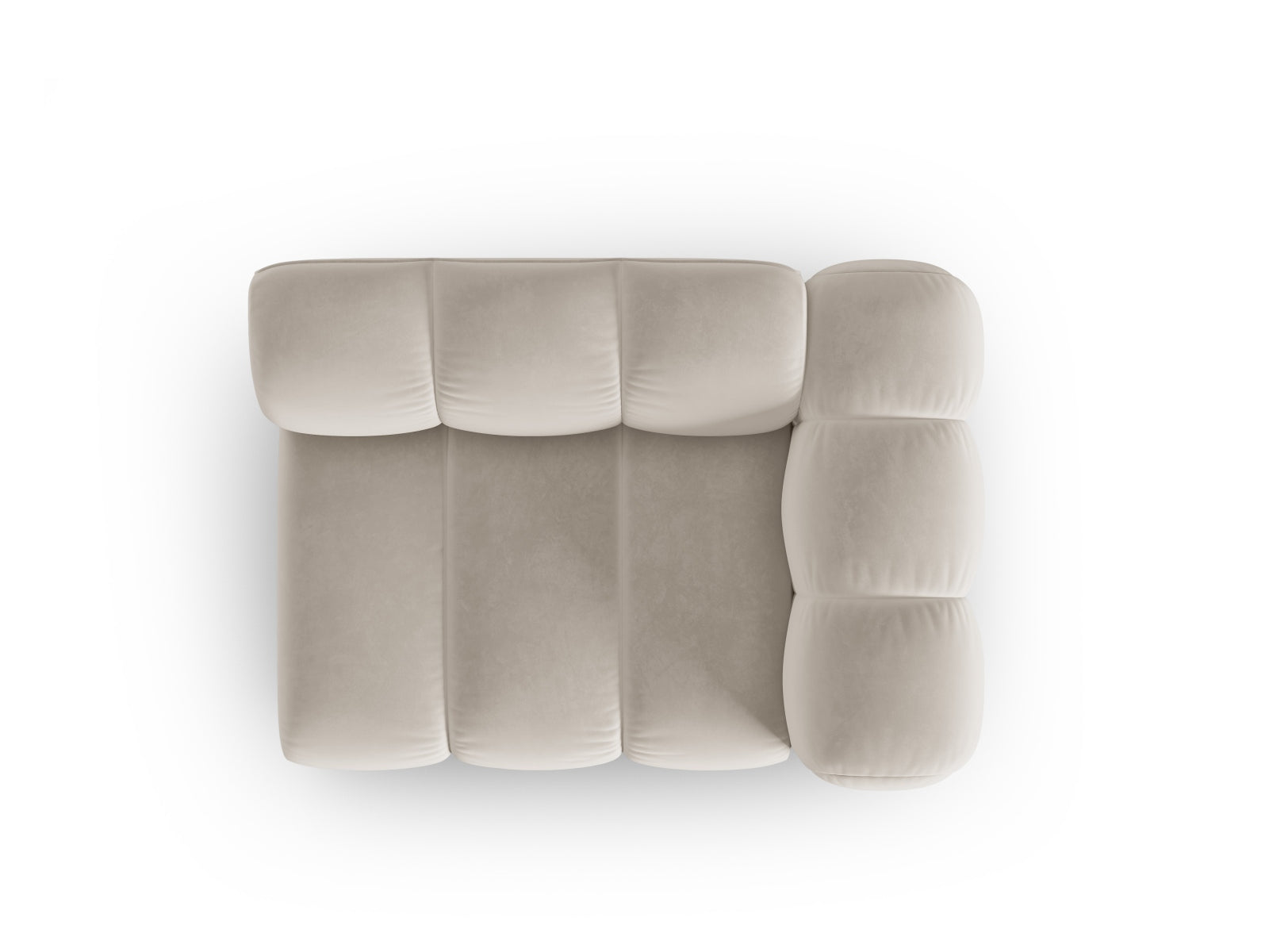 Erleben Sie den Lupine Velour Modul 1 Sitzer von Micadoni: elegantes Design, hervorragender Komfort und flexible Gestaltungsmöglichkeiten für Ihr Wohnambiente.