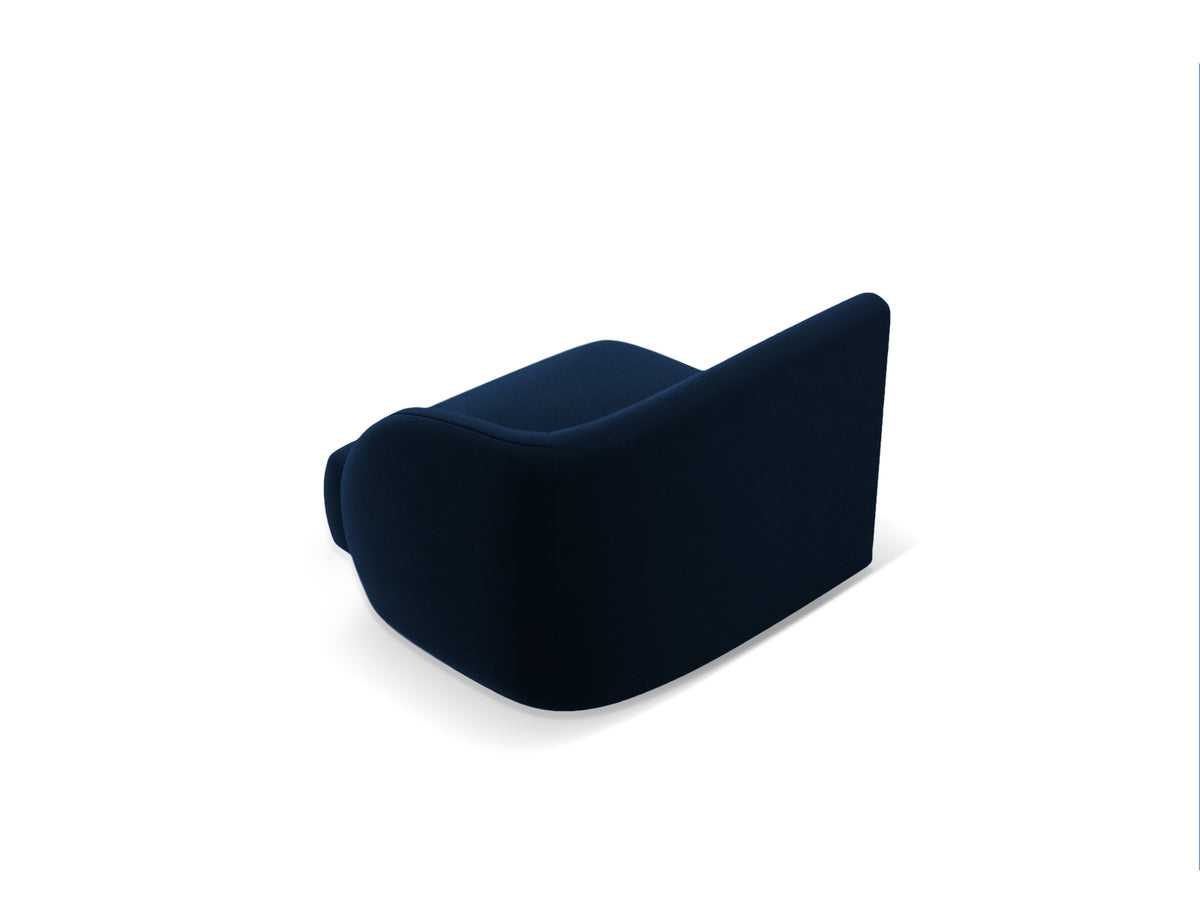 Miley Velour Modul rechts 1 Sitzer in Royal Blue-Bluvel präsentiert im Onlineshop von KAQTU Design AG. Modulares Sofa ist von Micadoni