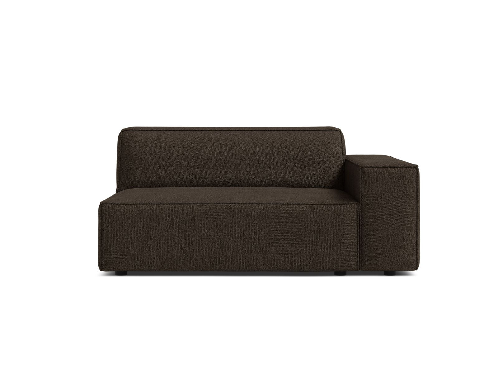 Stylisches 1-Sitzer Modul Rechts Jodie in einem ansprechenden Braun, perfekt für kreative Sofa-Kombinationen und einladende Wohnatmosphäre.