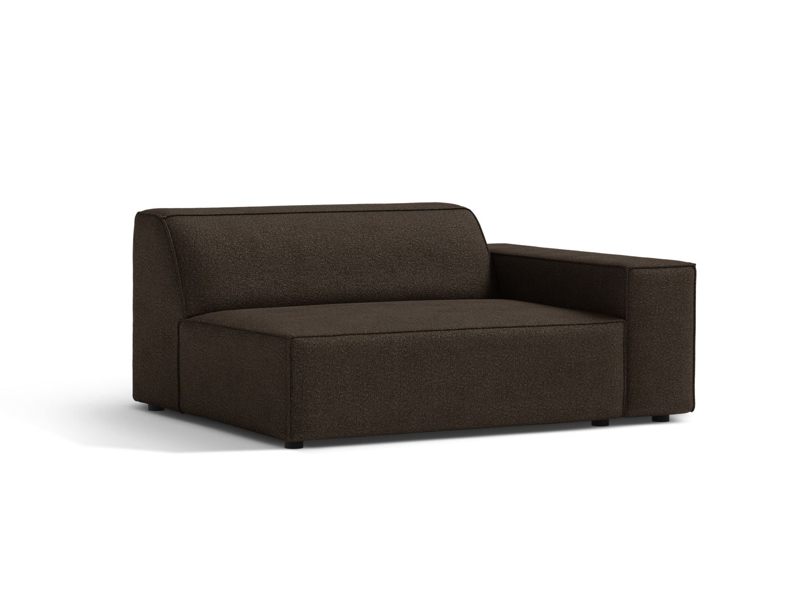 Elegantes 1-Sitzer Modul Rechts Jodie in warmem Braun, ideal für individuelle Sofa-Arrangements und gemütliche Wohnräume.