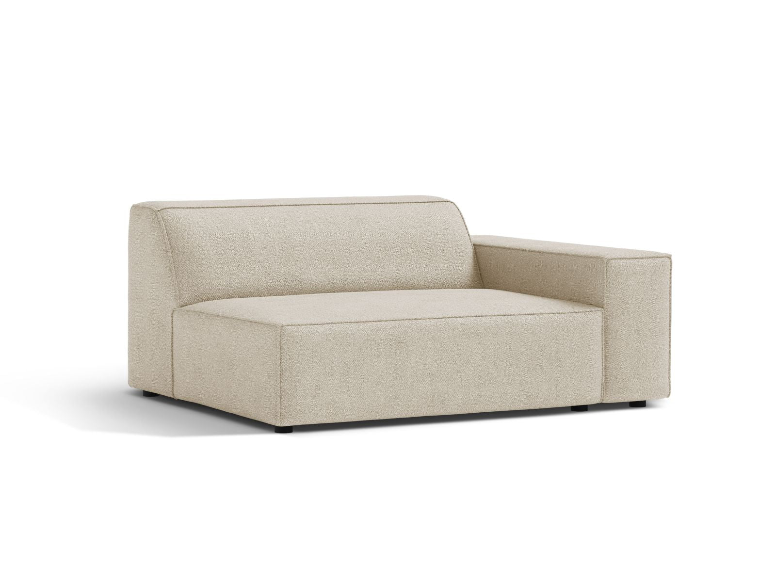 Beige 1-Sitzer Modul Rechts Jodie von Micadoni, stilvolles Sofa-Modul für individuelle Wohnkonzepte und modernes Design.