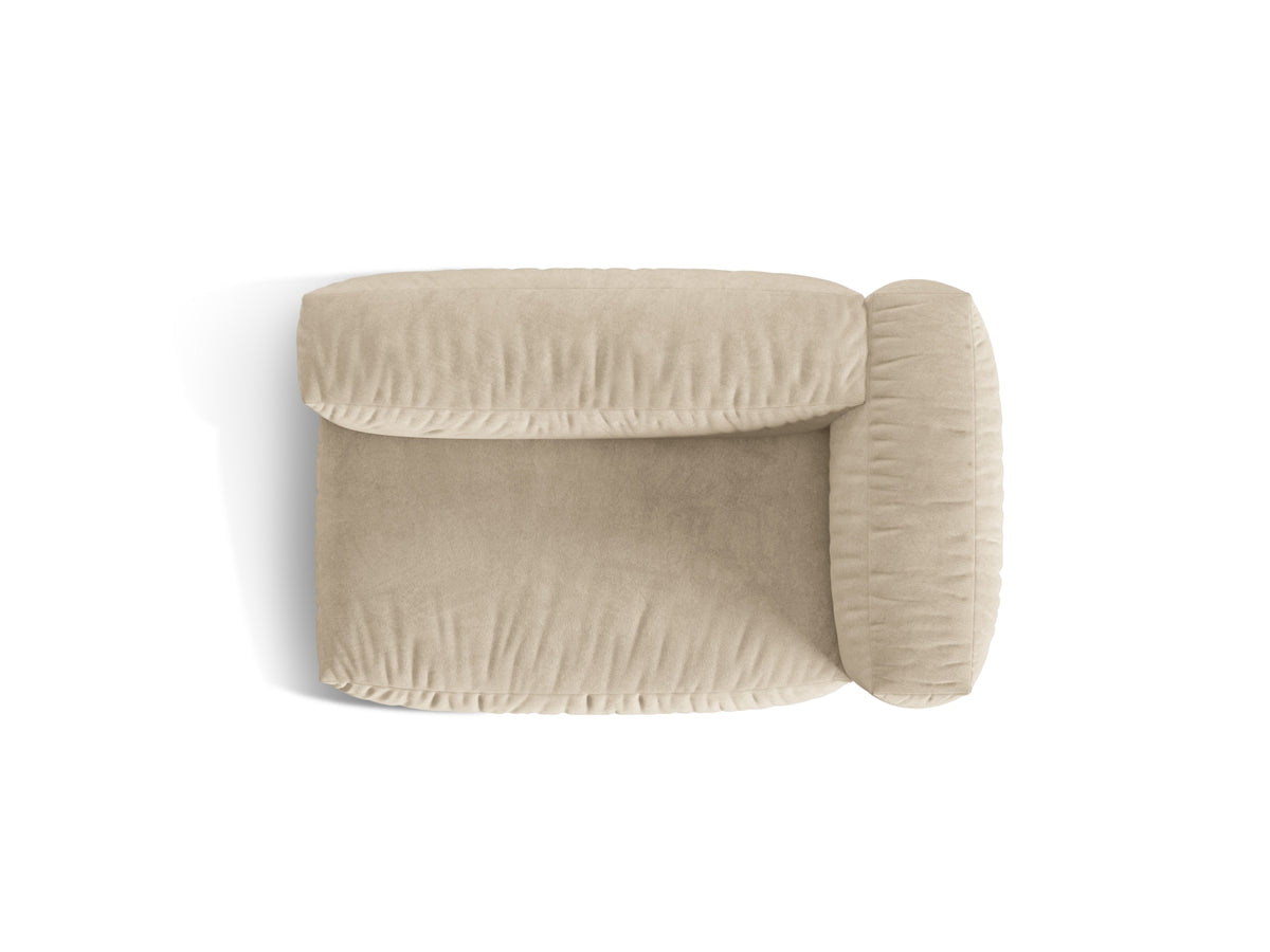 Martina Modul rechts 1 Sitzer in Light Beige-Vogue präsentiert im Onlineshop von KAQTU Design AG. Modulares Sofa ist von Micadoni