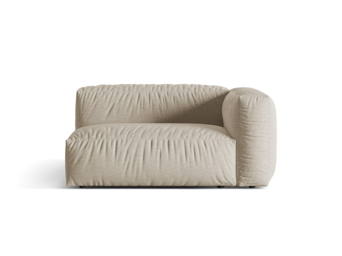 Martina Modul rechts 1 Sitzer in Light Beige-Boston präsentiert im Onlineshop von KAQTU Design AG. Modulares Sofa ist von Micadoni