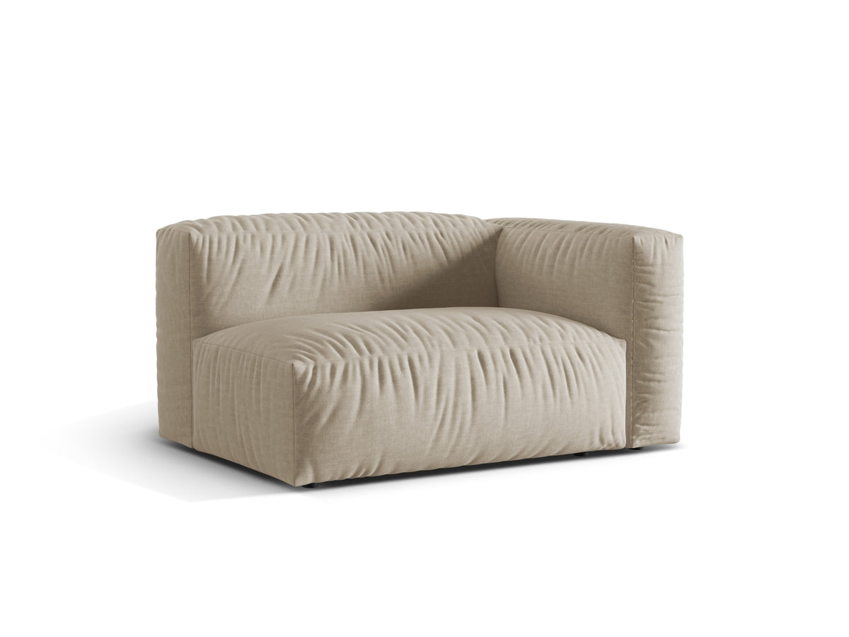 Martina Modul rechts 1 Sitzer in Light Beige-Boston präsentiert im Onlineshop von KAQTU Design AG. Modulares Sofa ist von Micadoni