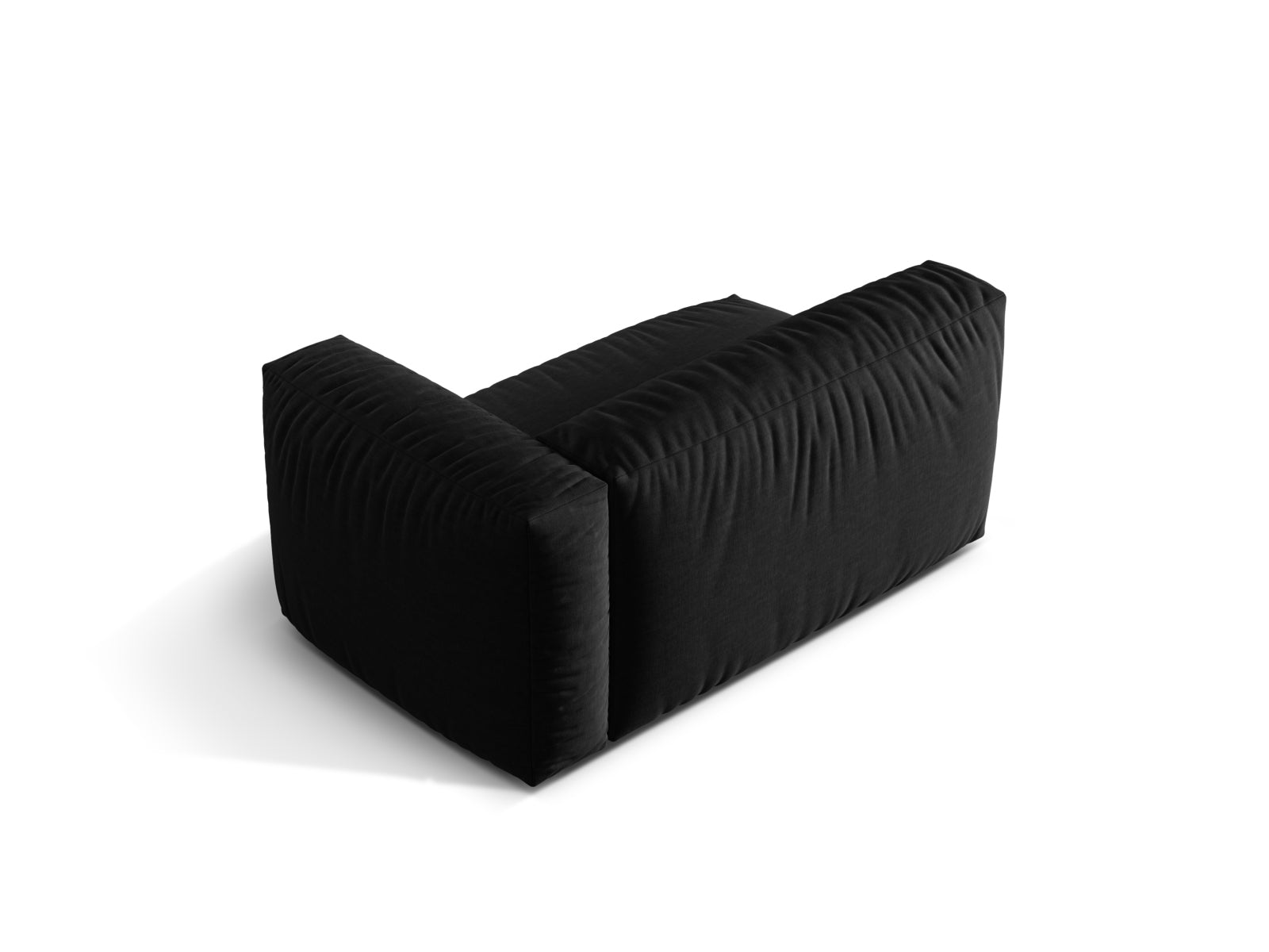 Stylischer 1-Sitzer Martina Modul von Micadoni in klassischem Schwarz, perfekt für flexible Raumgestaltungen und modernes Wohndesign.