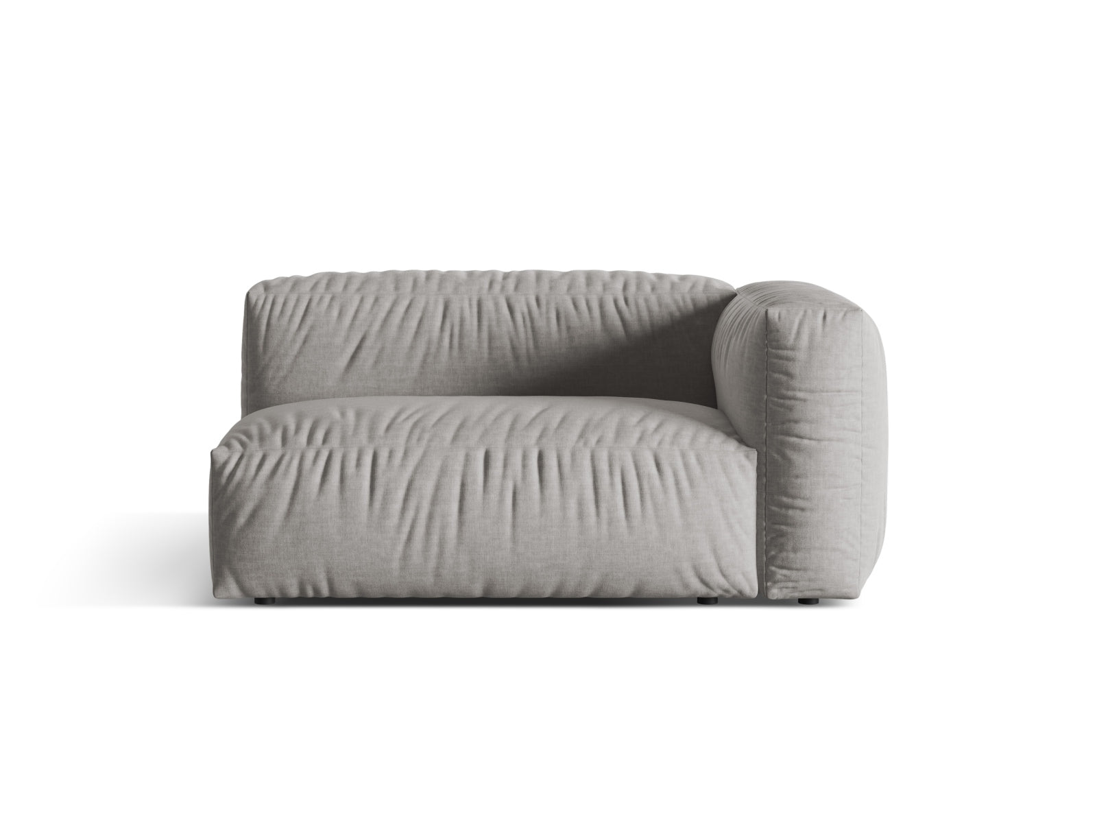 Martina Modul rechts 1 Sitzer in Light Grey präsentiert im Onlineshop von KAQTU Design AG. Modulares Sofa ist von Micadoni