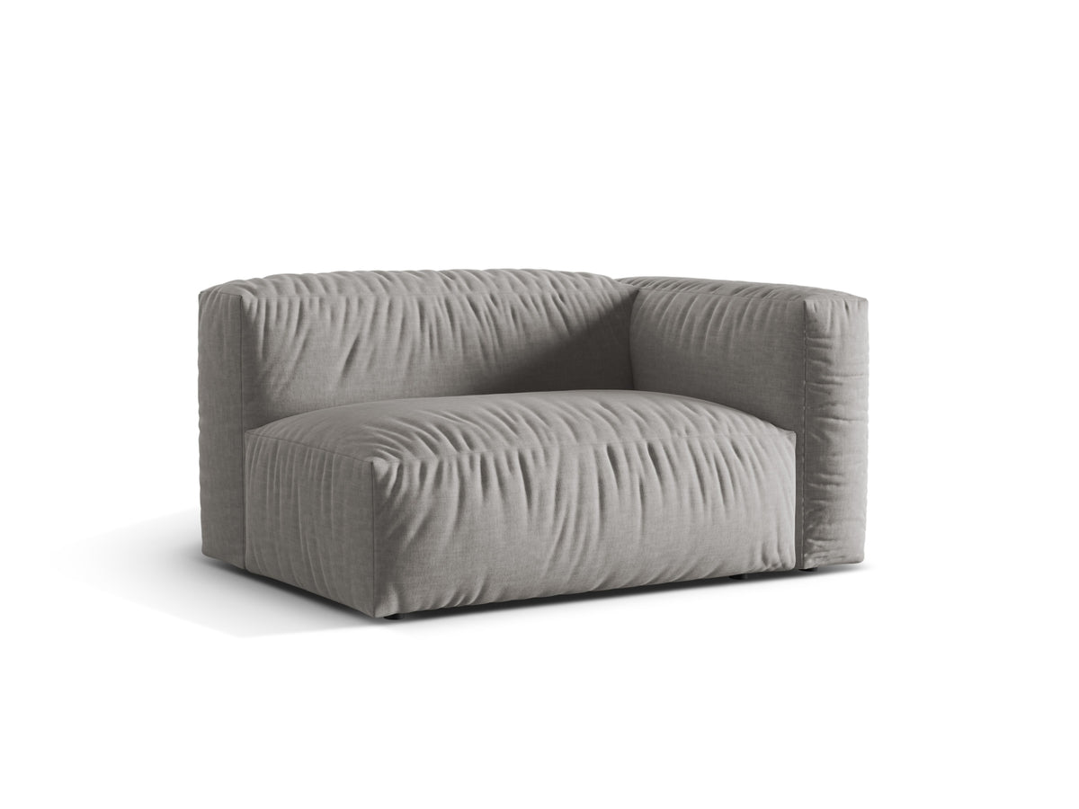 Martina Modul rechts 1 Sitzer in Light Grey-Boston präsentiert im Onlineshop von KAQTU Design AG. Modulares Sofa ist von Micadoni