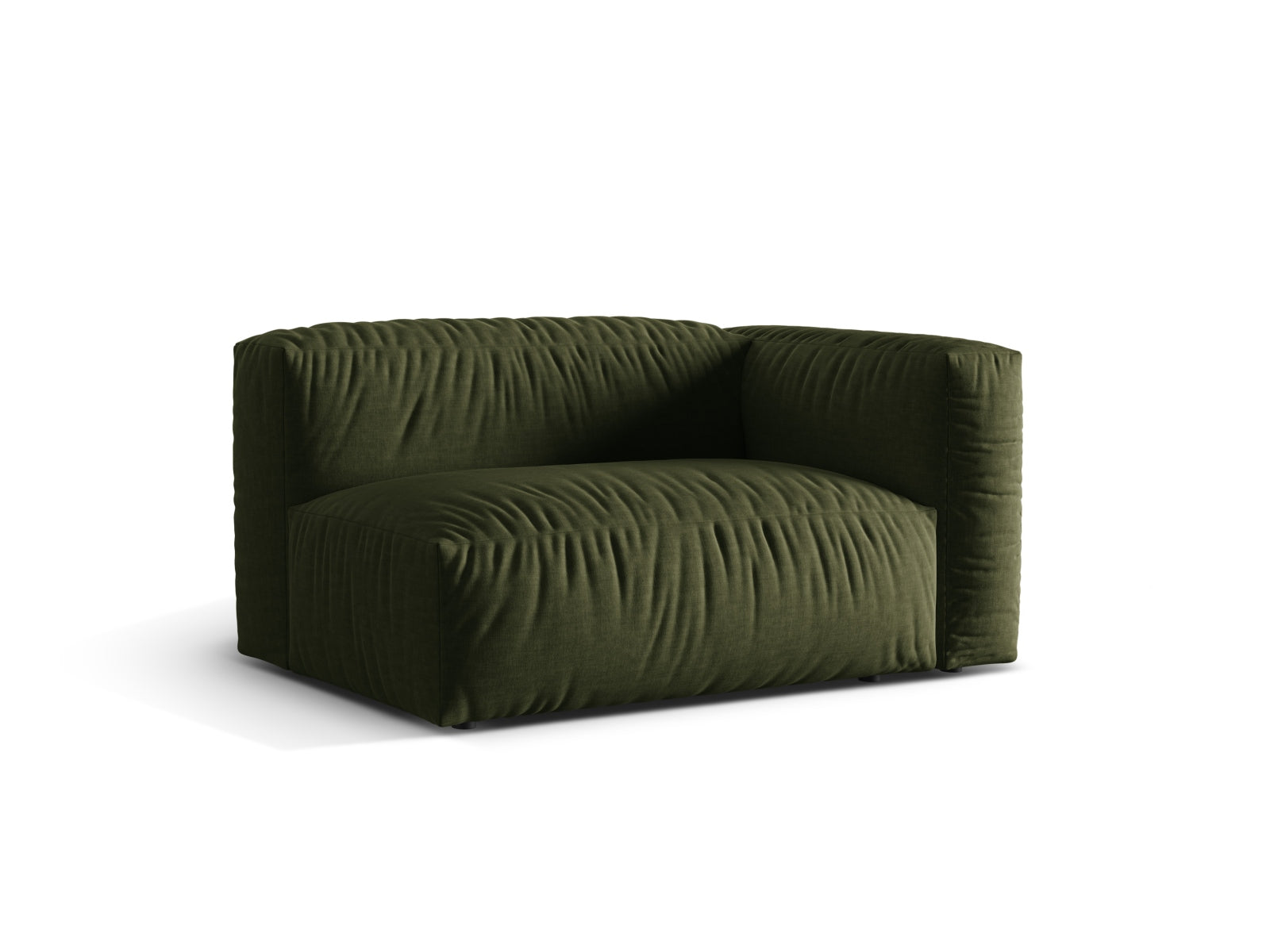 Eleganter 1-Sitzer im Martina-Modul-Design von Micadoni, ideal für trendbewusste Wohnräume in einem stilvollen Grünton.