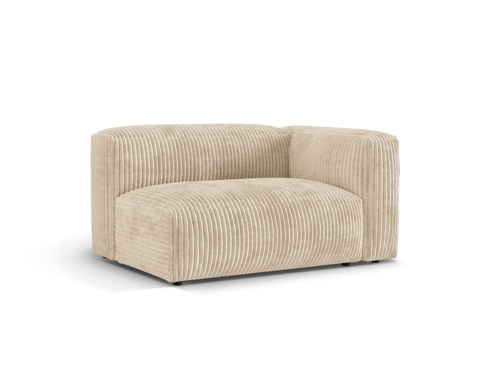 Elegantes, hellbeiges 1-Sitzer-Modul Martina von Micadoni, ideal für individuelle Raumgestaltungen und komfortable Sitzmöglichkeiten.