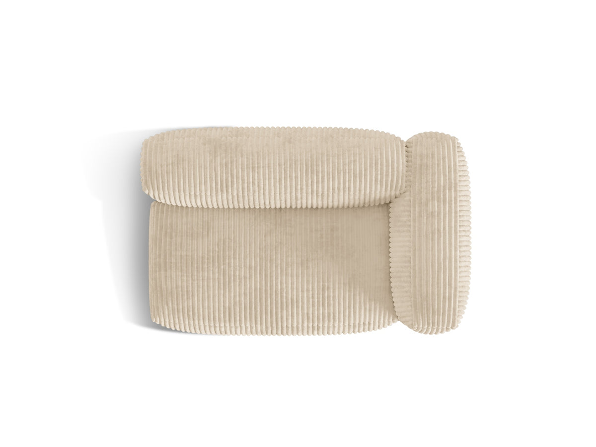 Martina Modul rechts 1 Sitzer in Light Beige-Tilia präsentiert im Onlineshop von KAQTU Design AG. Modulares Sofa ist von Micadoni