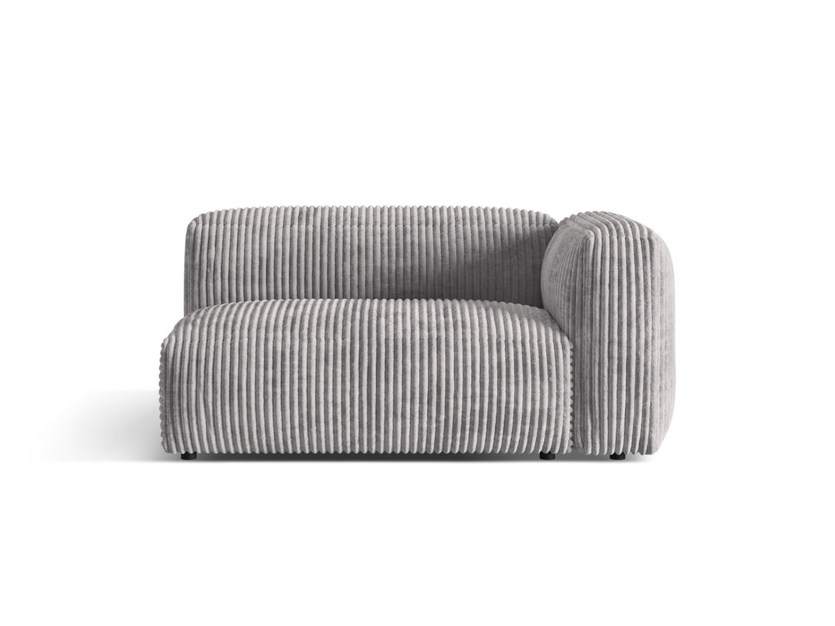 Martina Modul rechts 1 Sitzer in Light Grey-Tilia präsentiert im Onlineshop von KAQTU Design AG. Modulares Sofa ist von Micadoni