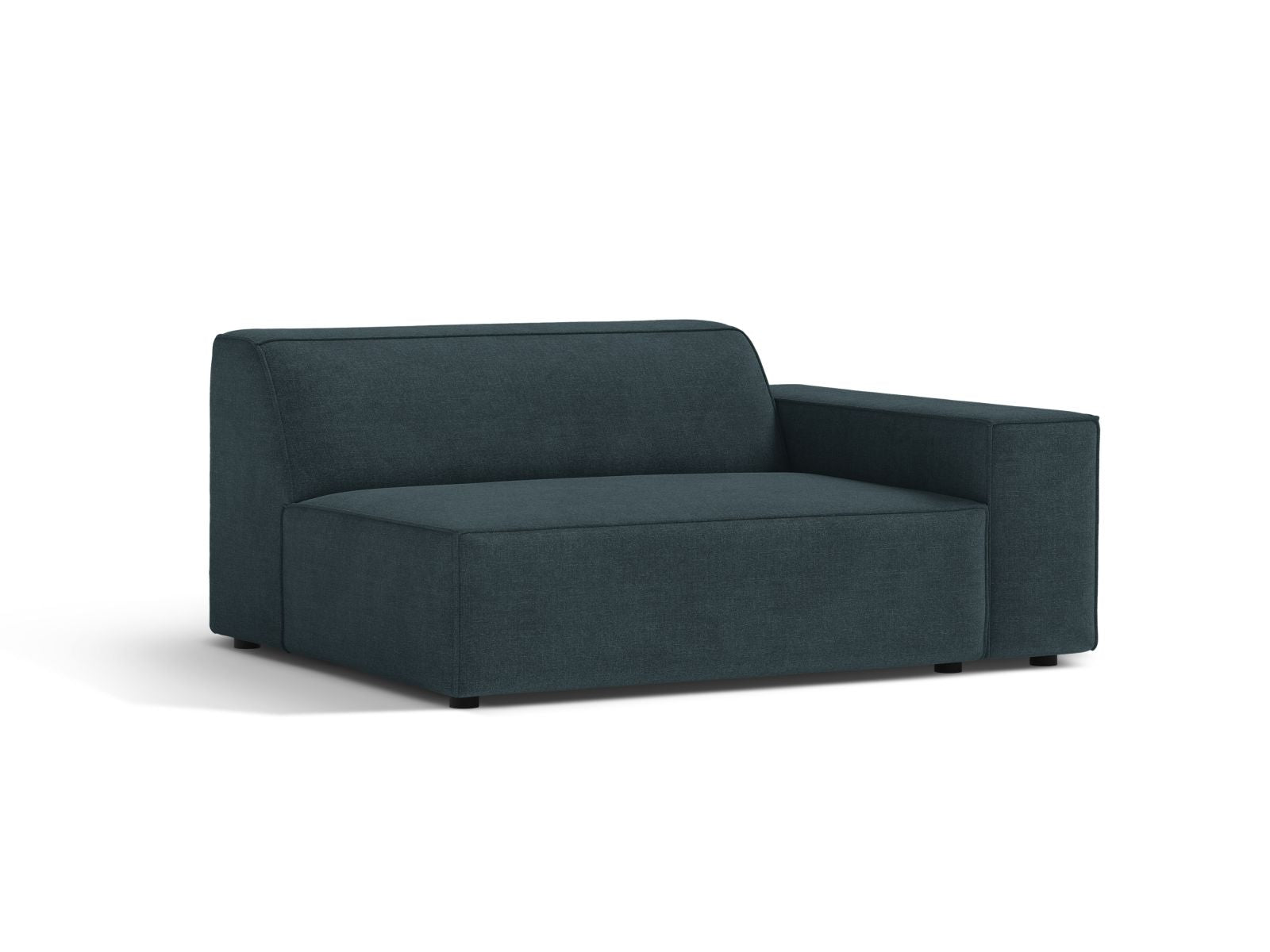 Elegantes 1-Sitzer Modul Rechts Jodie in tiefem Petrol, ideal für individuelles Sofa-Design von Micadoni, erhältlich bei KAQTU.