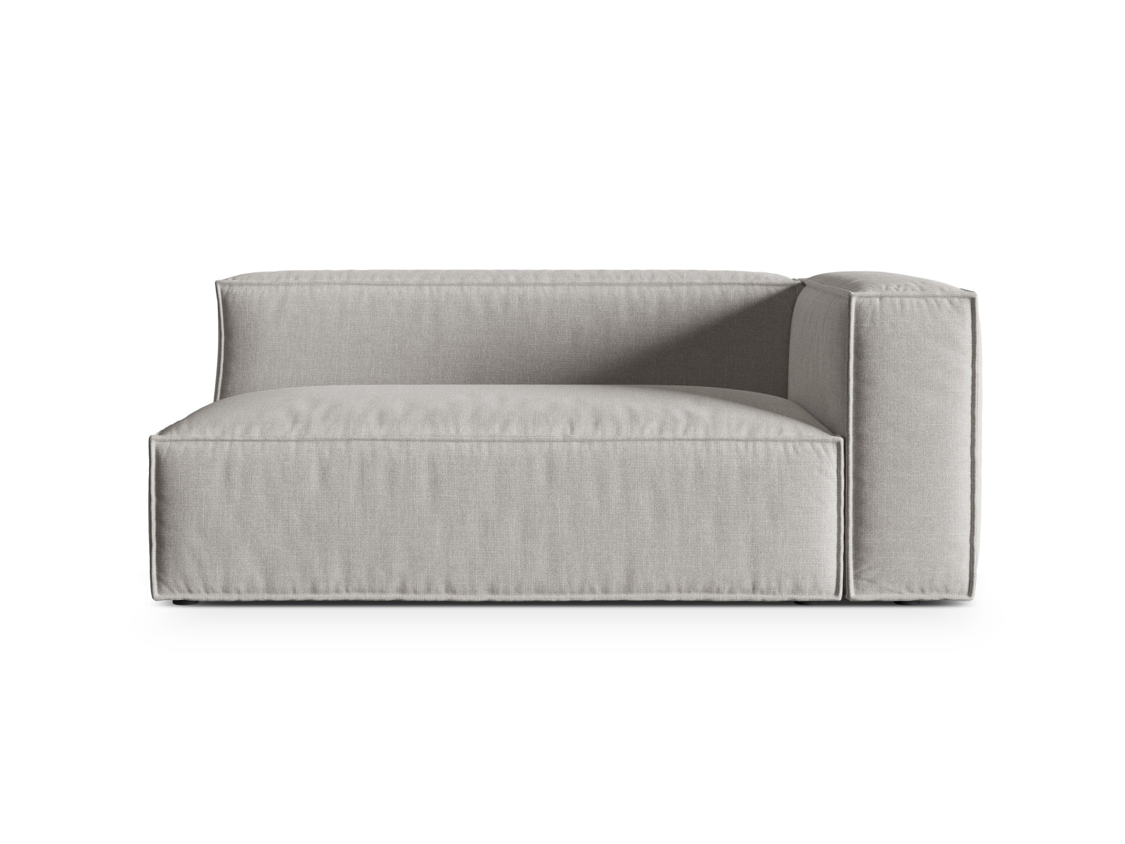 3-Sitzer Modular Sofa rechts Nuria in Light Grey-Liberty präsentiert im Onlineshop von KAQTU Design AG. 3er Sofa ist von Micadoni