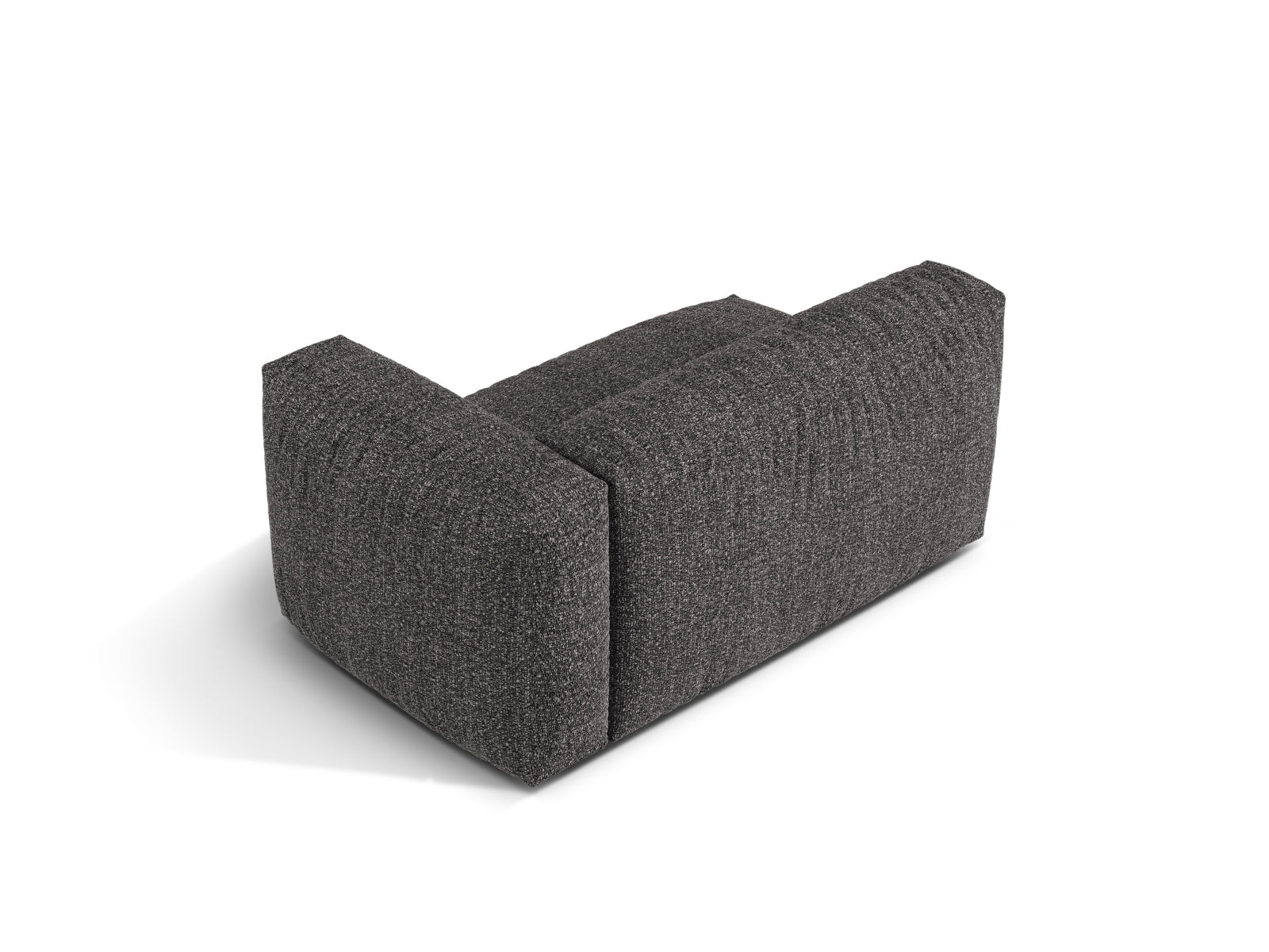 Elegantes Doppelsitz-Sofa rechts Martina in klassischem Anthrazit, ideal für stilvolle Wohnräume und flexible Gestaltungsmöglichkeiten.
