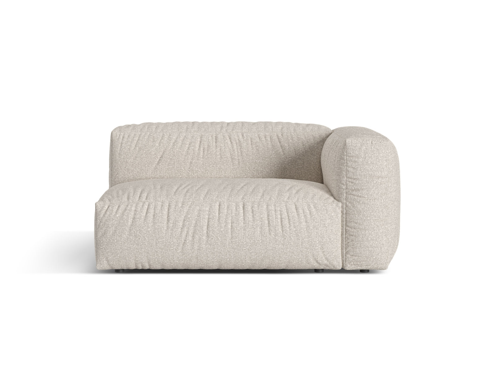 Doppelsitz-Sofa rechts Martina in Beige-Monet präsentiert im Onlineshop von KAQTU Design AG. Modulares Sofa ist von Micadoni