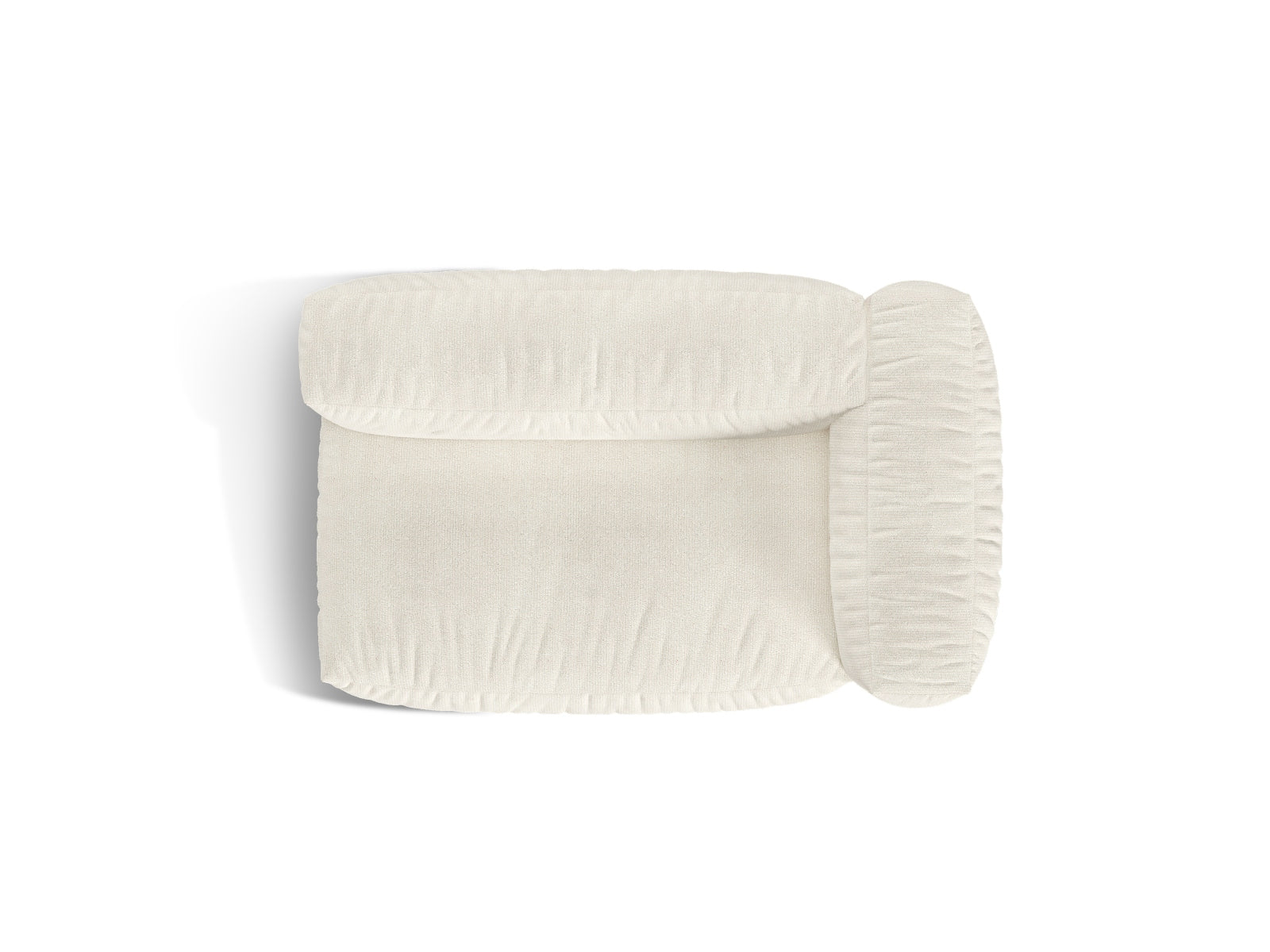 Modernes Doppelsitz-Sofa rechts Martina in Ivory-Monet, perfekt für gemütliche Wohnzimmer und flexible Raumgestaltungen.