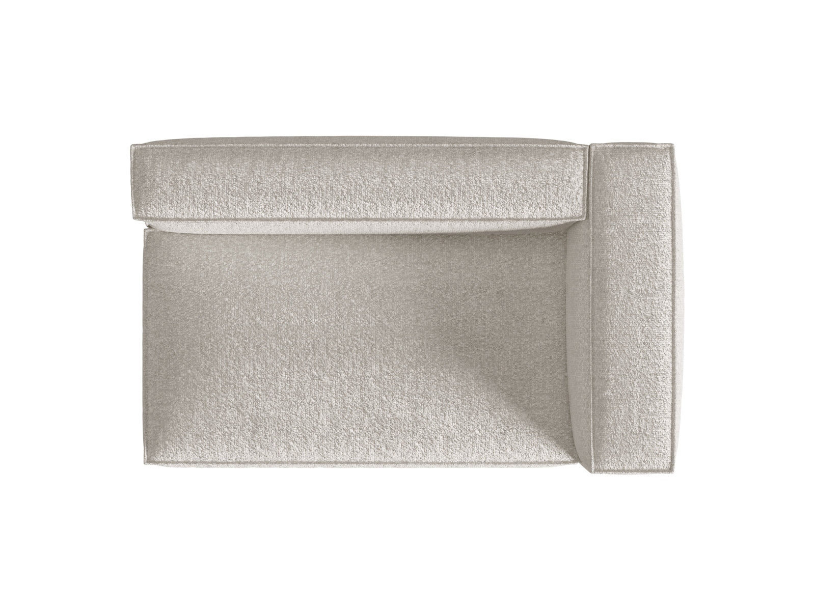 Elegantes Nuria Boucle 3-Sitzer Sofa in modernen Grautönen, ideal für stilvolle Wohnräume und vielseitige Einrichtungskonzepte von Micadoni.