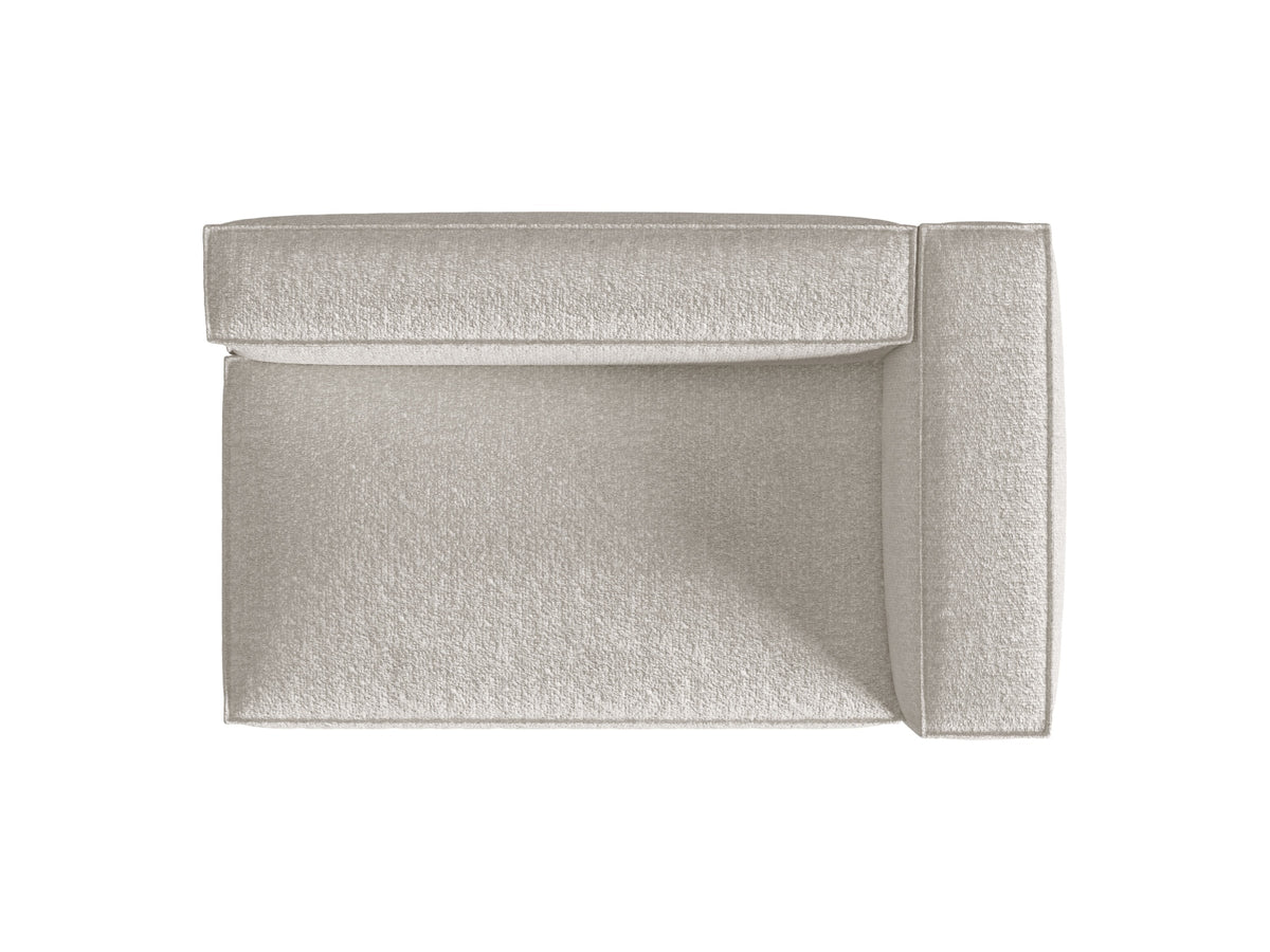 Nuria Boucle rechts Modular Sofa 3 Sitzer in Grey Beige Melange-Monet präsentiert im Onlineshop von KAQTU Design AG. Modulares Sofa ist von Micadoni
