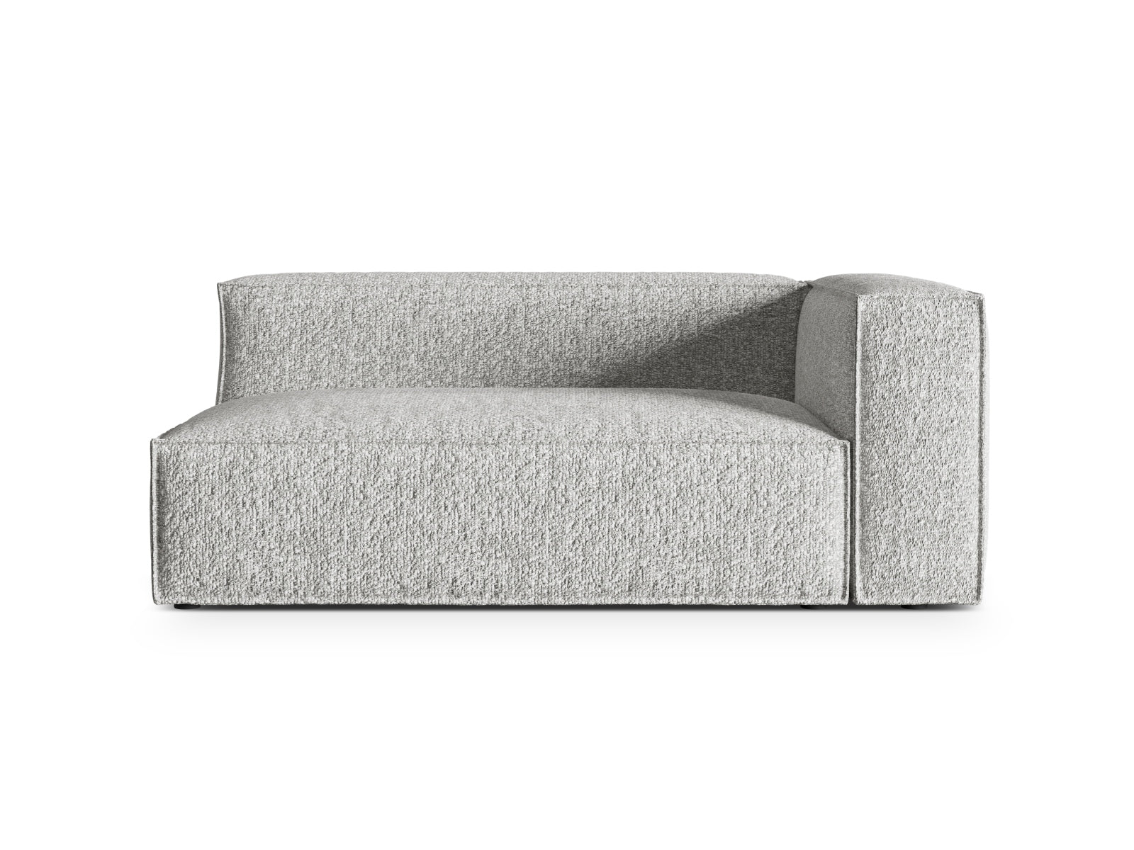 Nuria Boucle rechts Modular Sofa 3 Sitzer in Silver-Monet präsentiert im Onlineshop von KAQTU Design AG. Modulares Sofa ist von Micadoni
