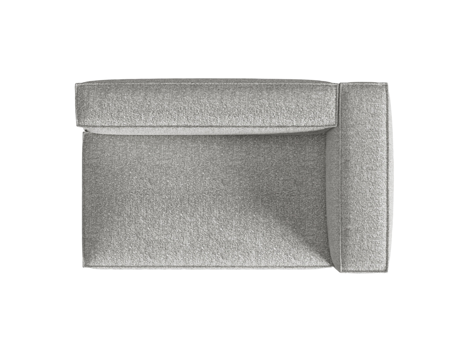 Elegantes Nuria Boucle 3-Sitzer Sofa in Silber-Monet, ideal für moderne Wohnräume, erhältlich bei Micadoni.