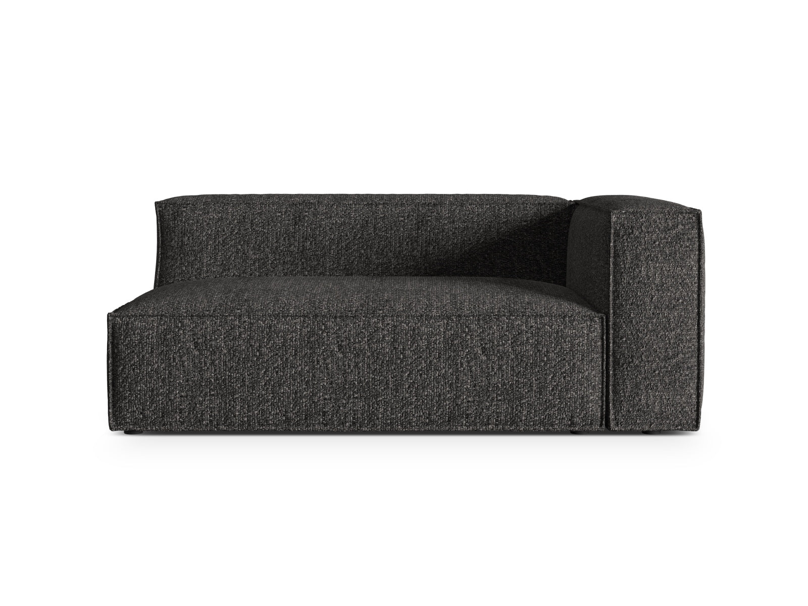 Nuria Boucle rechts Modular Sofa 3 Sitzer in Anthracite-Monet präsentiert im Onlineshop von KAQTU Design AG. Modulares Sofa ist von Micadoni
