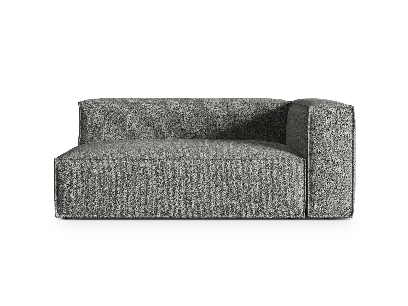 Nuria Boucle rechts Modular Sofa 3 Sitzer in Graphite-Monet präsentiert im Onlineshop von KAQTU Design AG. Modulares Sofa ist von Micadoni