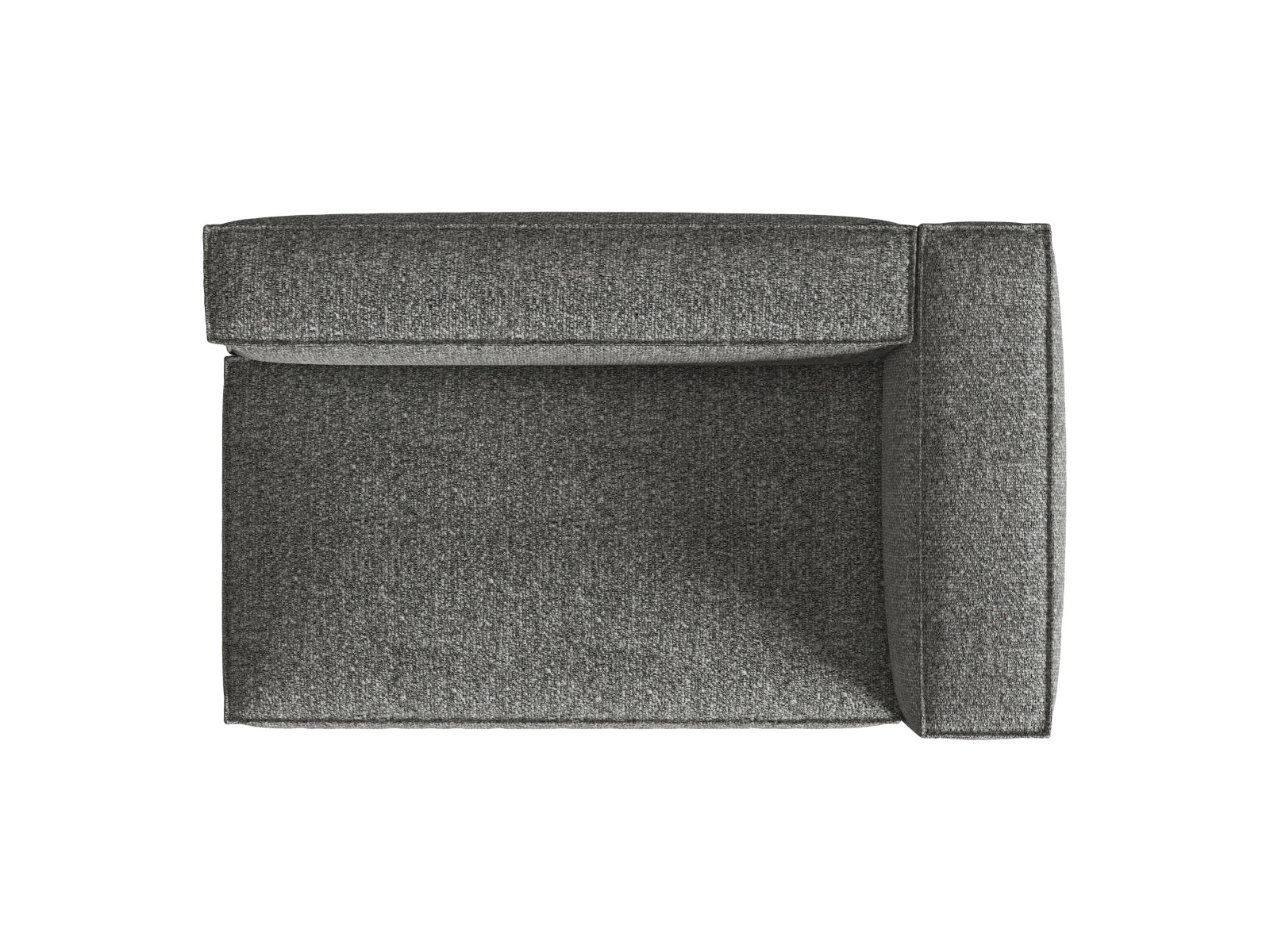 Elegantes Nuria Boucle 3-Sitzer Sofa in Graphit, ideal für moderne Wohnräume. Flexibles, modulares Design von Micadoni für kreative Raumgestaltung.