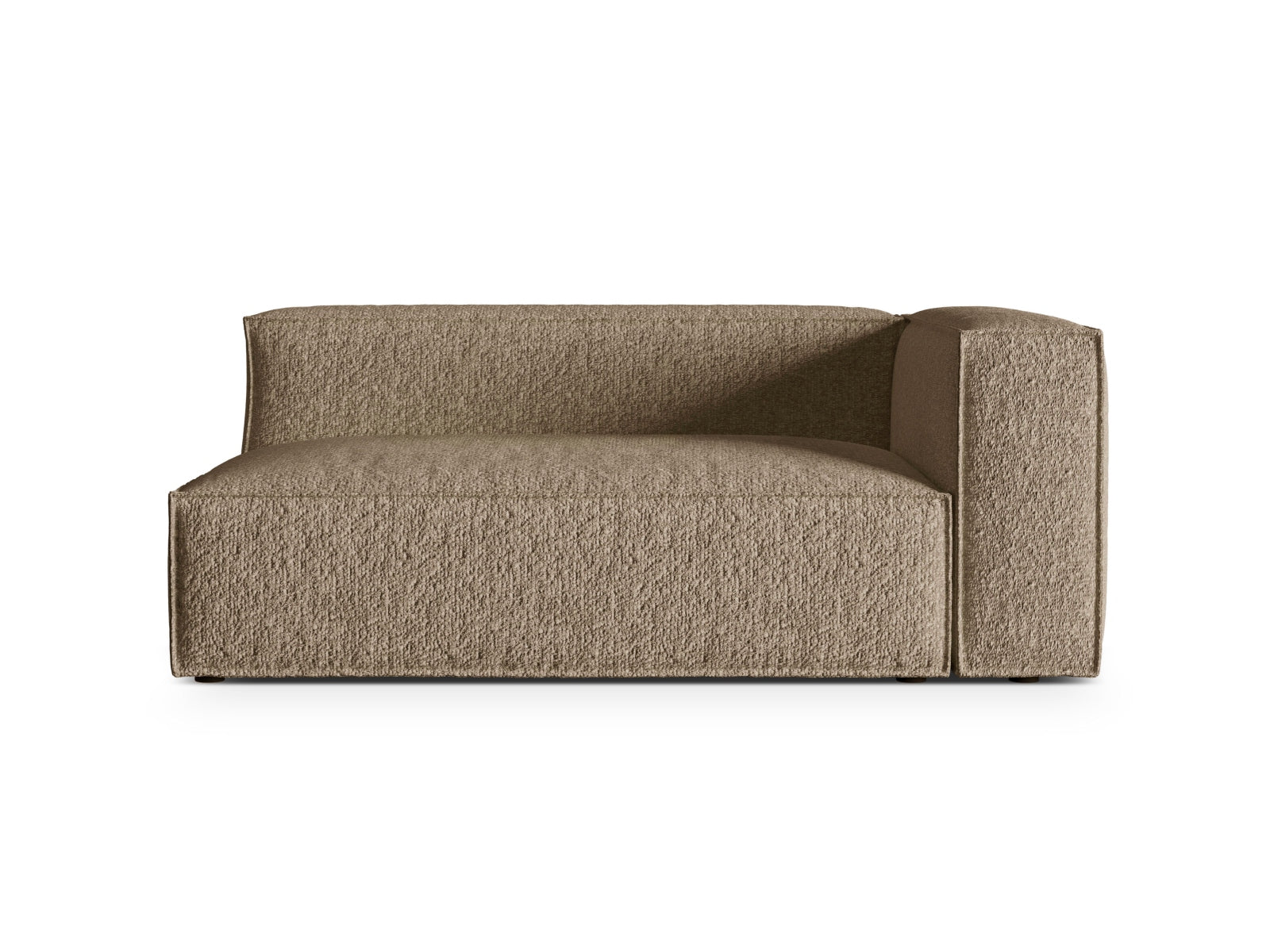 Nuria Boucle rechts Modular Sofa 3 Sitzer in Cappuccino präsentiert im Onlineshop von KAQTU Design AG. Modulares Sofa ist von Micadoni