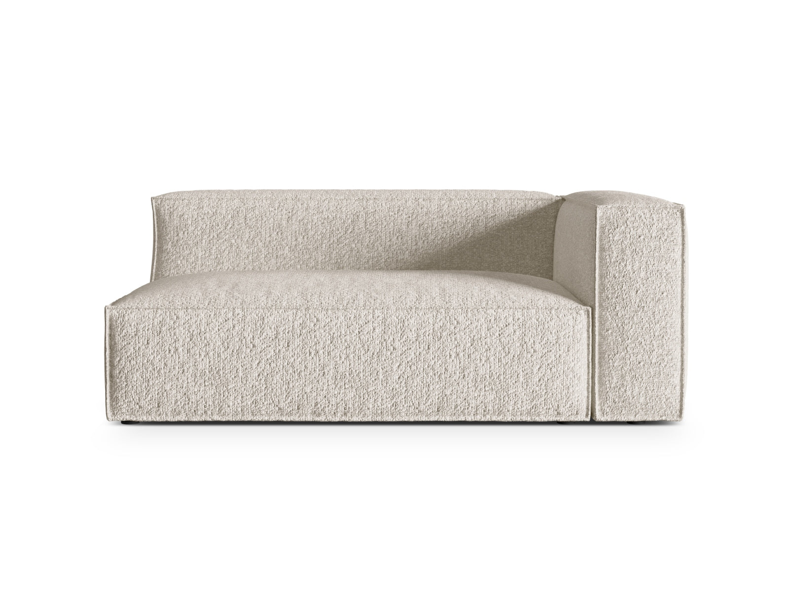Nuria Boucle rechts Modular Sofa 3 Sitzer in Beige-Monet präsentiert im Onlineshop von KAQTU Design AG. Modulares Sofa ist von Micadoni