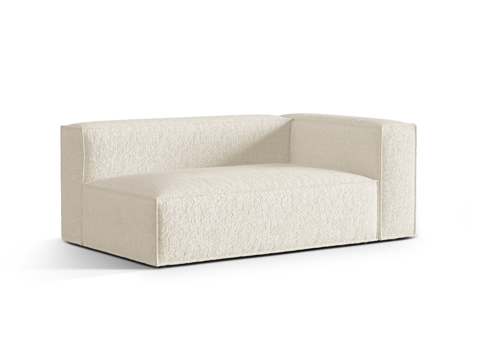 Elegantes Nuria Boucle 3-Sitzer Sofa in Ivory-Monet, perfekt für stilvolle Wohnräume. Modular und vielseitig von Micadoni.